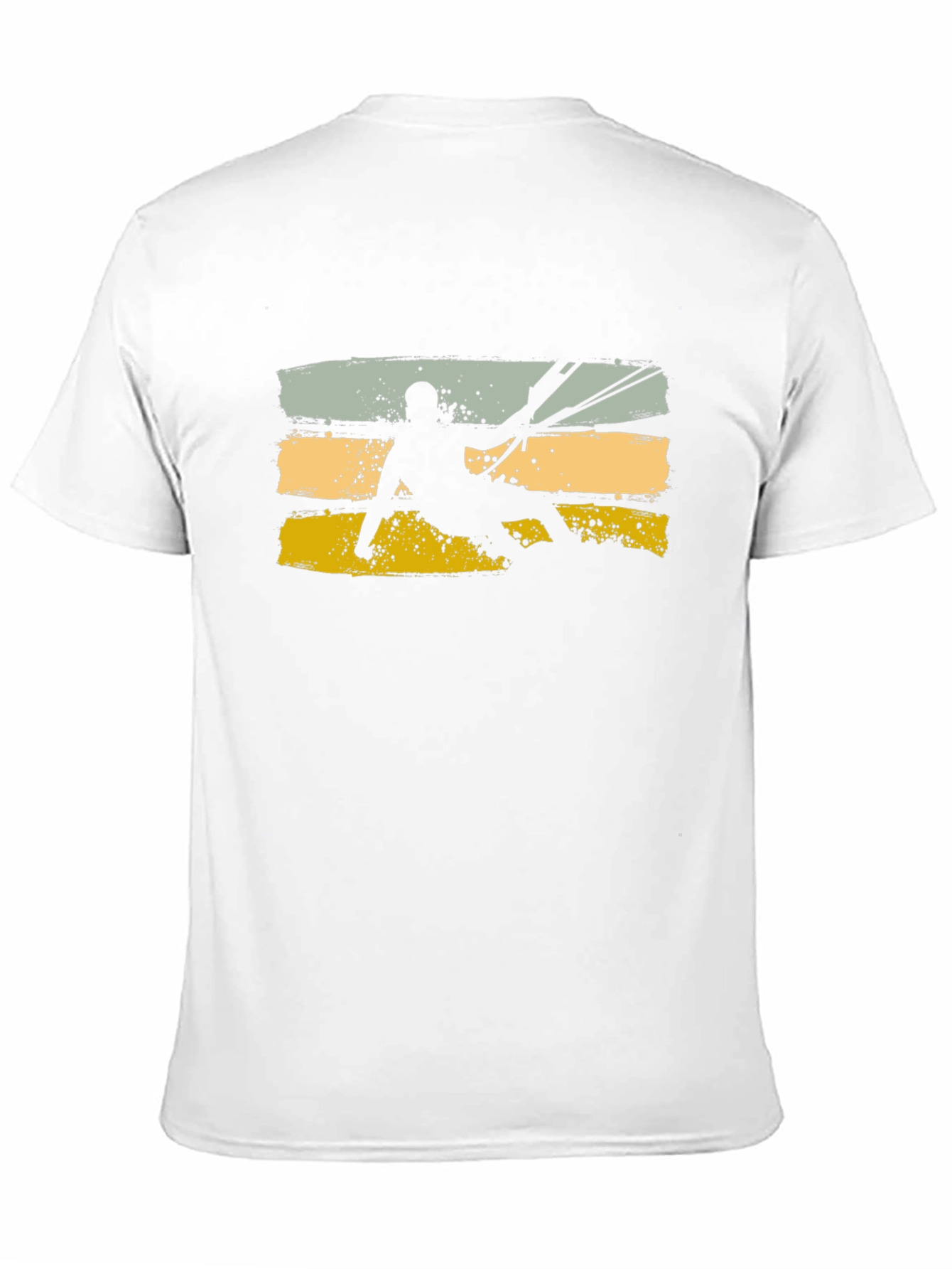 Black Kitesurfing Silhouette Graphic Tee view 11