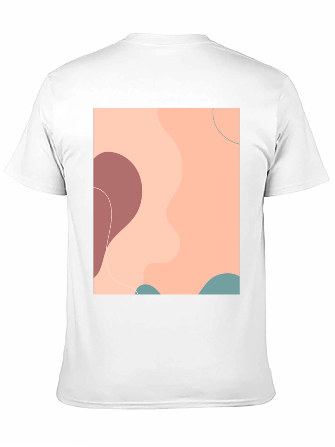 Black Abstract Graphic Print Men's Black T-Shirt view 11