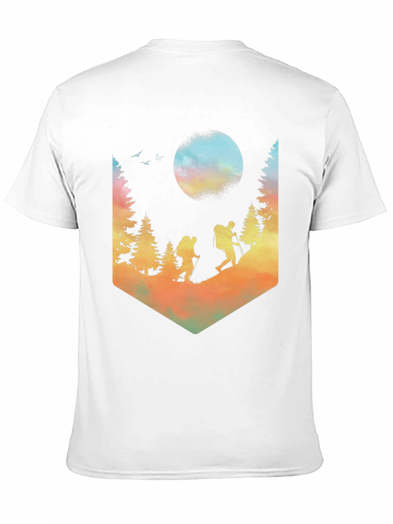 Black Hiking Adventure Graphic T-Shirt - Nature Design Tee view 11