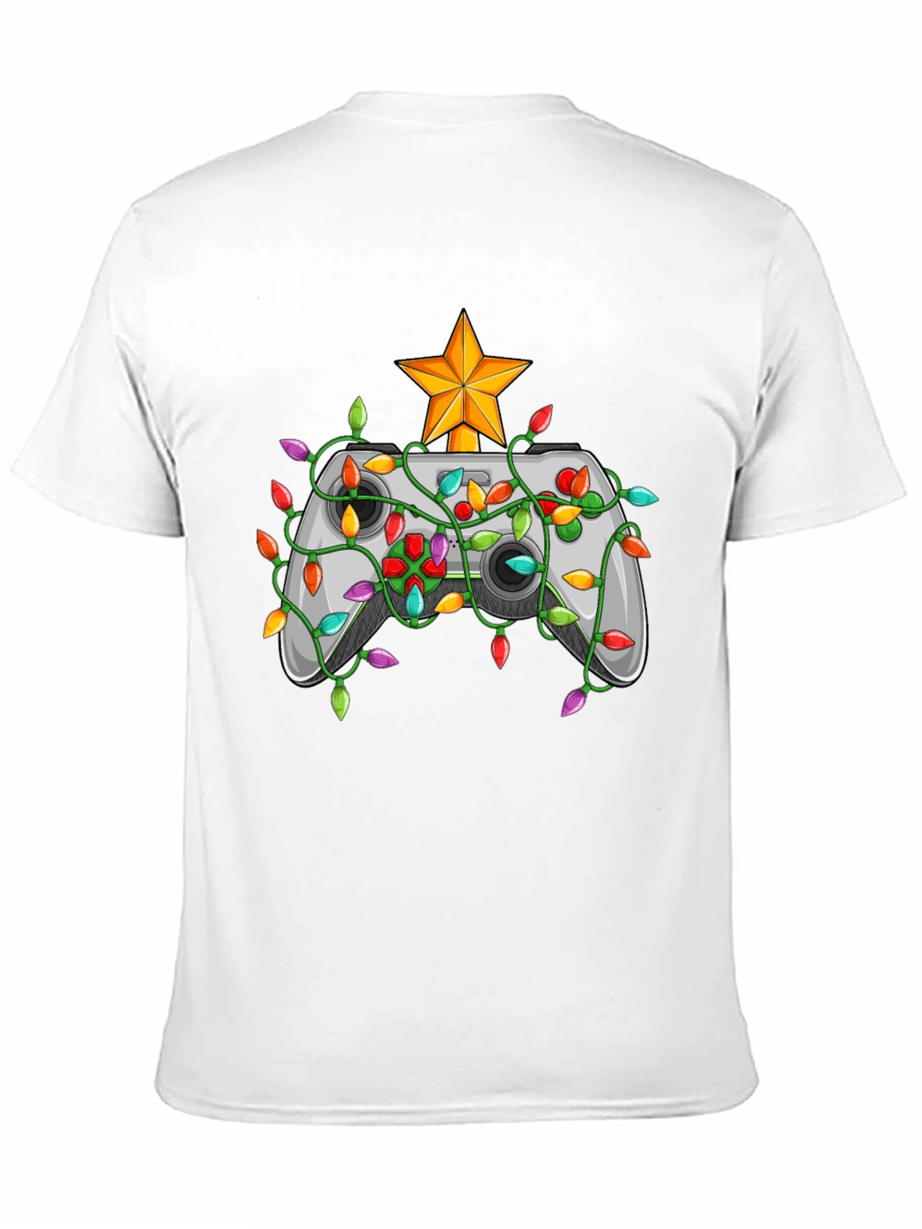 Black Gamer Christmas T-Shirt - Holiday Gaming Tee view 11