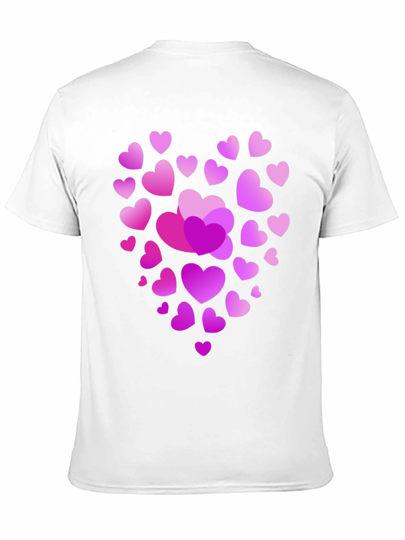 Black Heart Print Black T-Shirt view 11