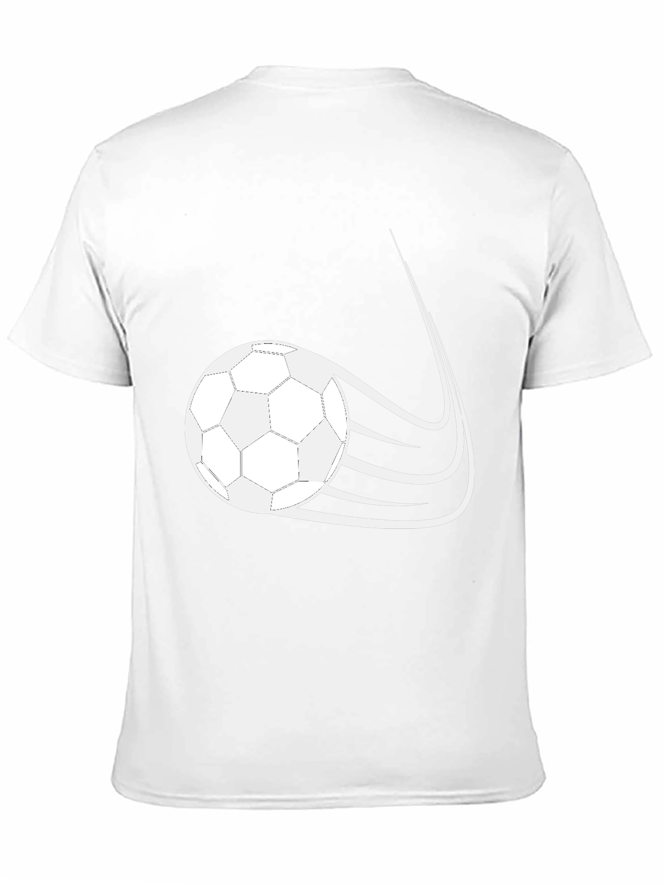Soccer Ball Graphic Black T-Shirt - 11