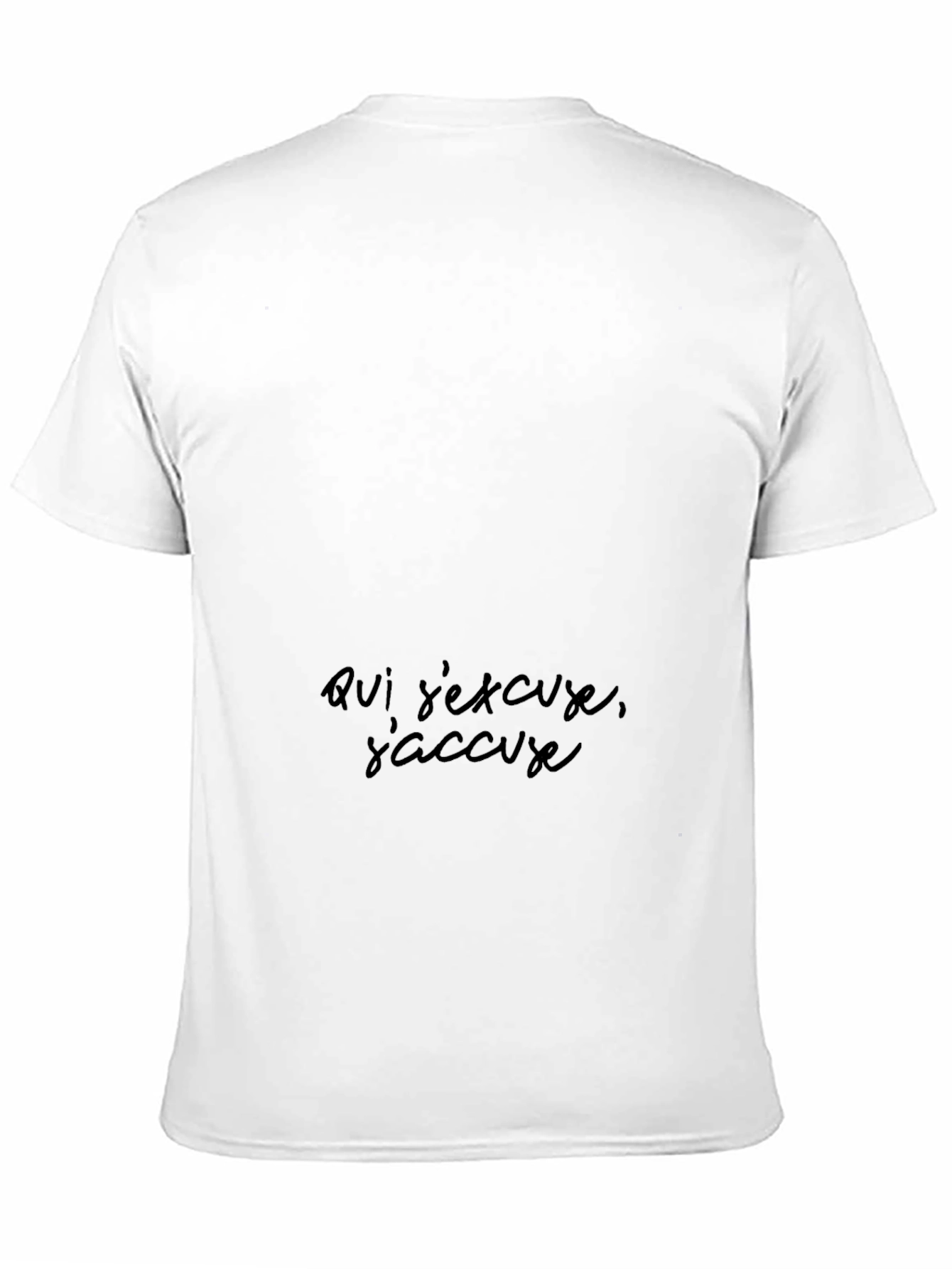 Black Black Graphic Tee - Unique Text Design view 11