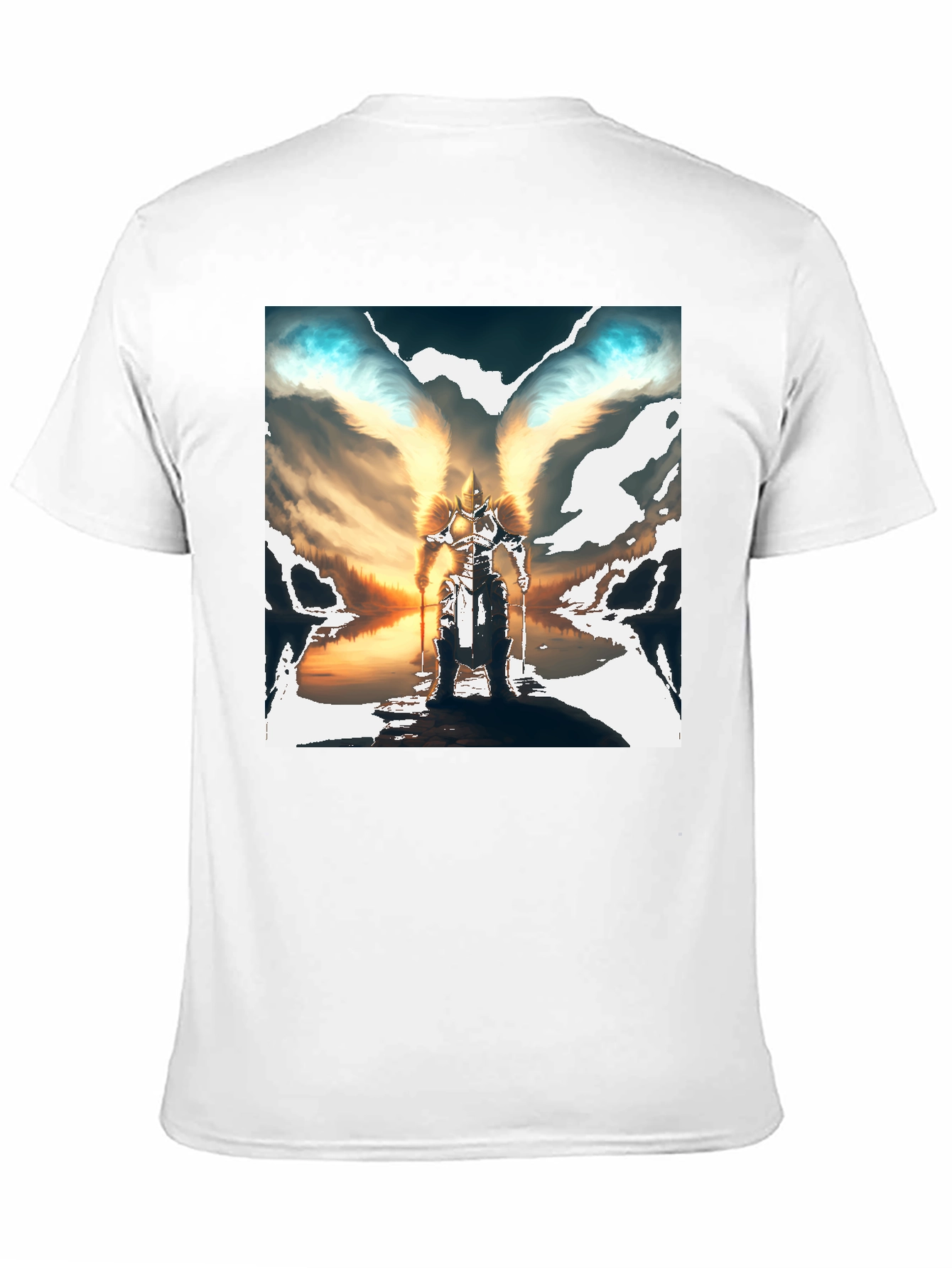 Black Winged Warrior Graphic Tee view 11