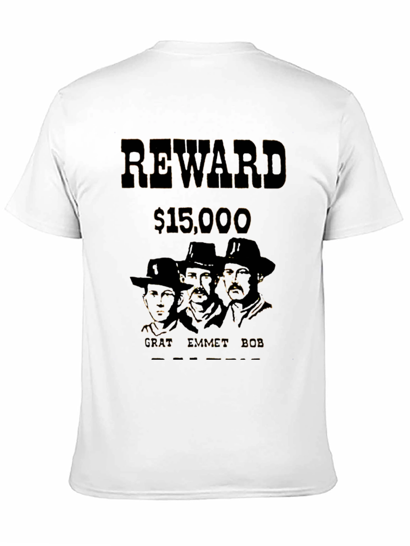 Black Vintage Reward T-Shirt - Cratt Emmett Bob view 11