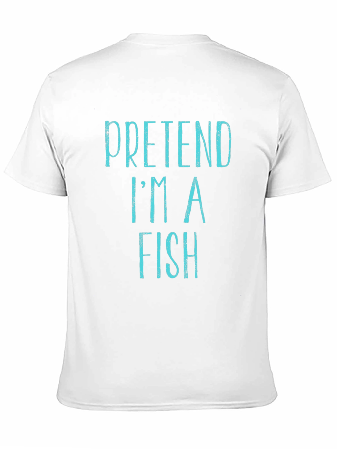 Black Pretend I'm A Fish T-Shirt - Funny Costume Tee view 11
