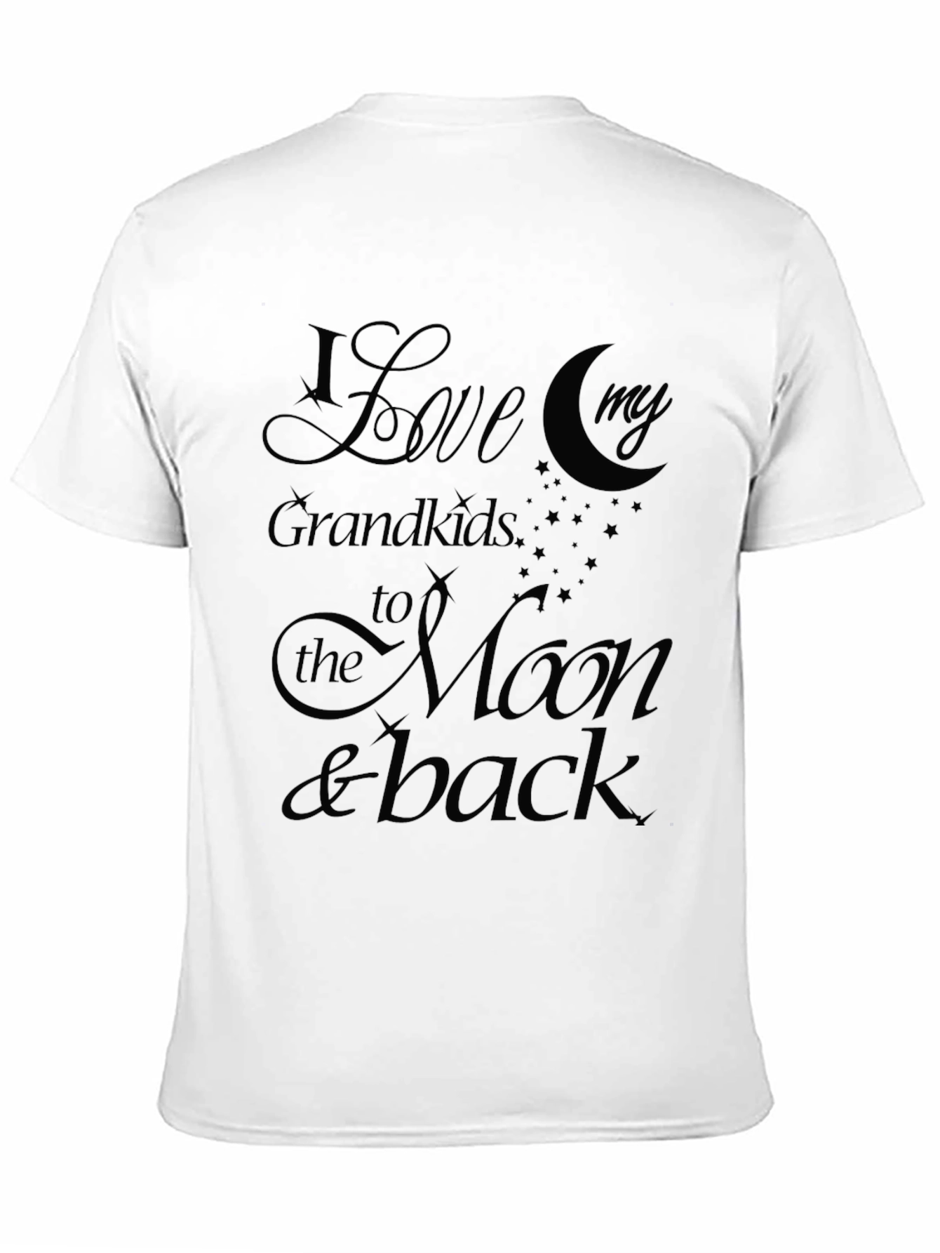 Black I Love My Grandkids to the Moon & Back Graphic T-Shirt view 11