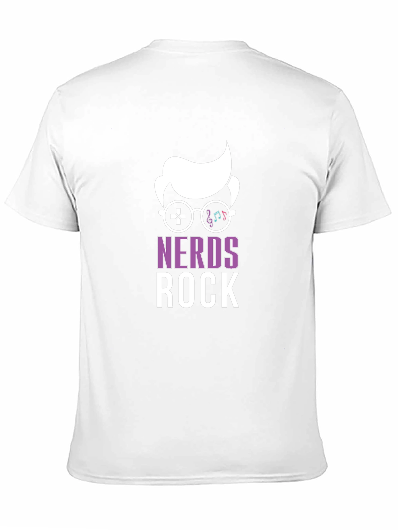 Black Nerds Rock Graphic T-Shirt - Gamer & Music Lover Tee view 11
