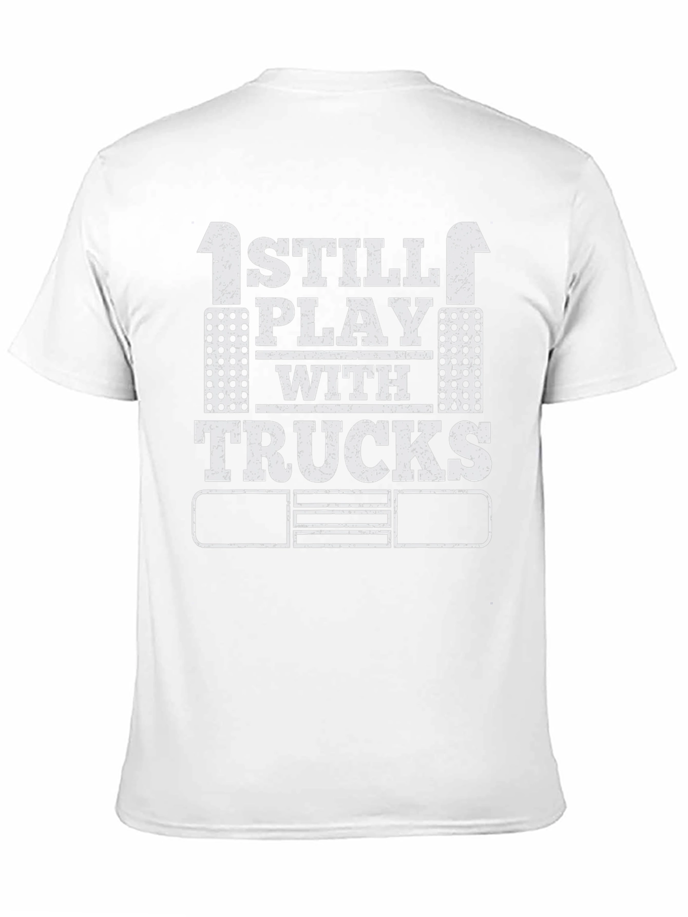 Black I Still Play with Trucks T-Shirt, Adult Trucker Tee view 11
