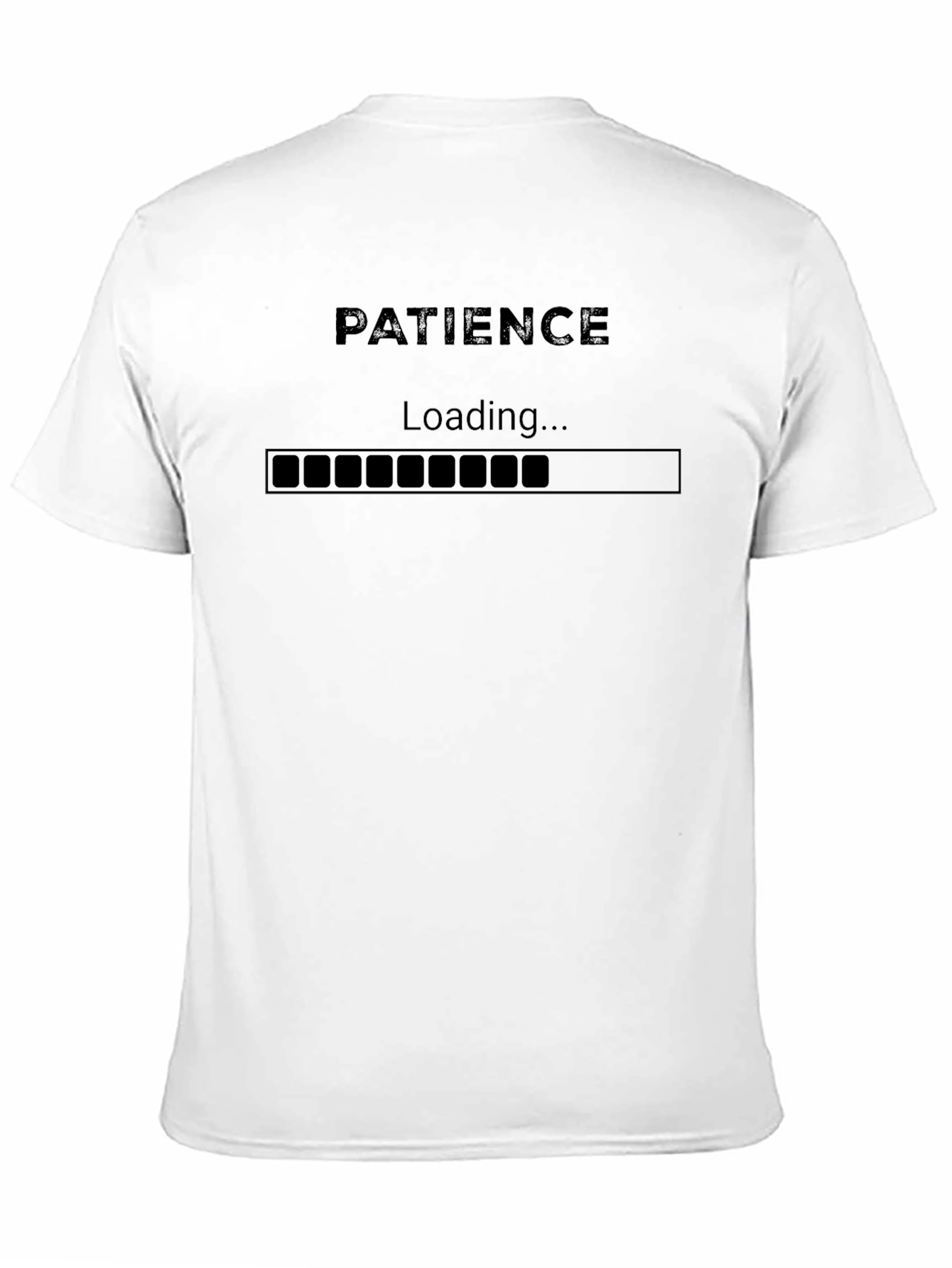 Black Patience Loading Funny Graphic T-Shirt view 11