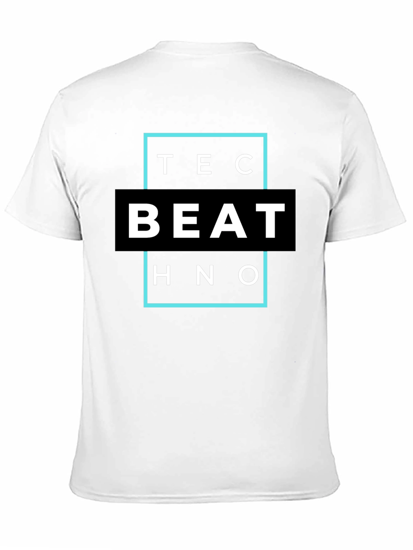 Black Techno Beat T-Shirt - Modern Design view 11