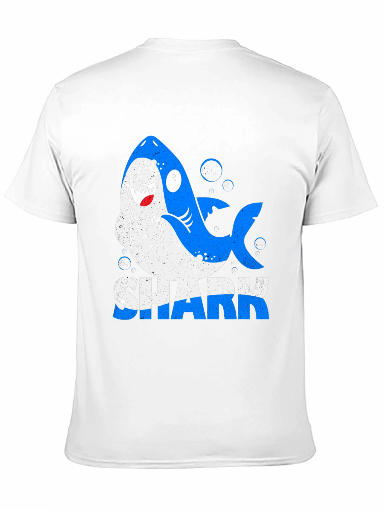 Black Shark Graphic Print Men's Black T-Shirt view 11