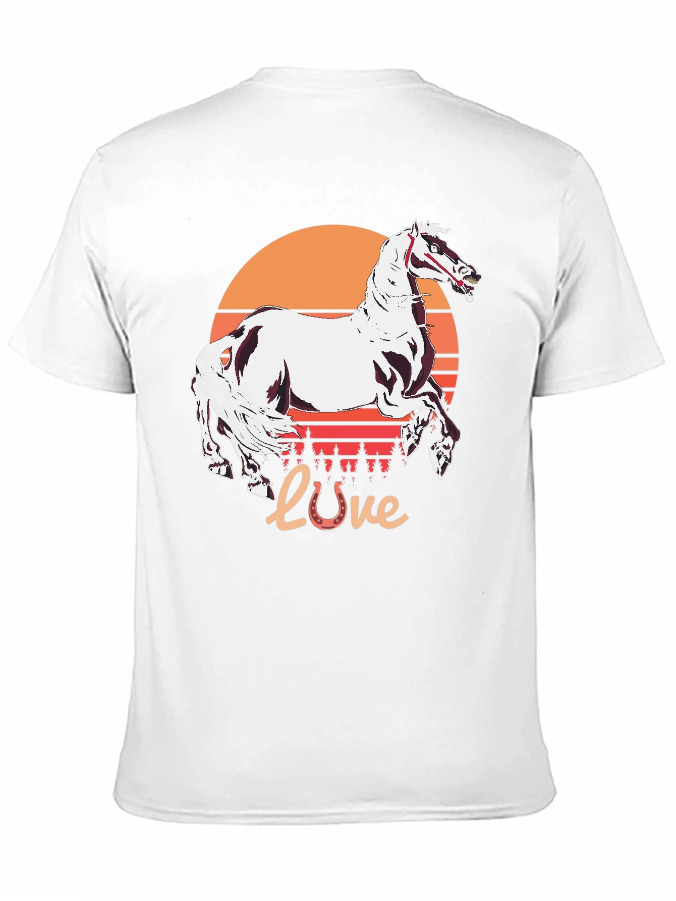 Horse Love Sunset Graphic Tee - 11
