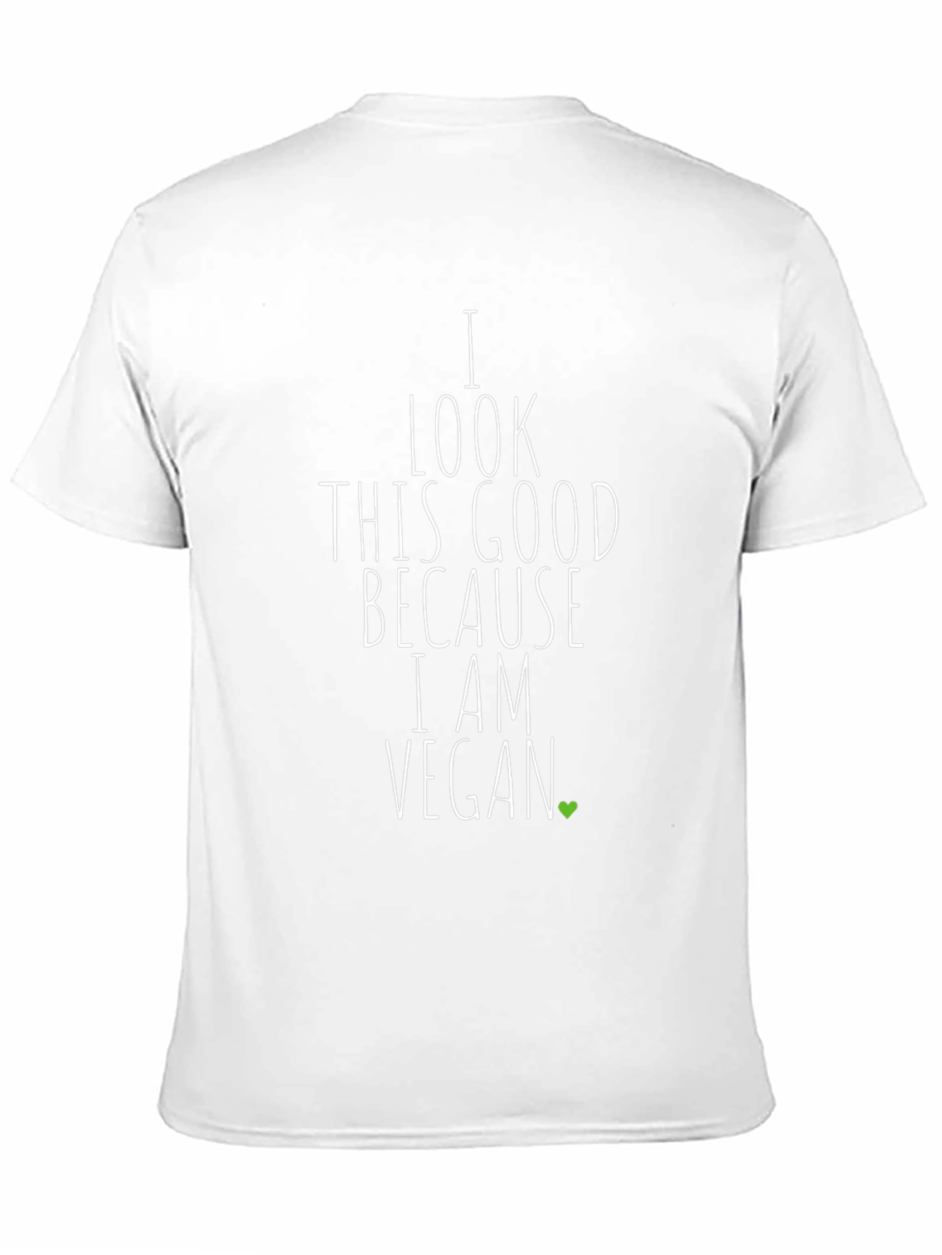 Black Vegan T-Shirt - I Look This Good Because I Am Vegan view 11
