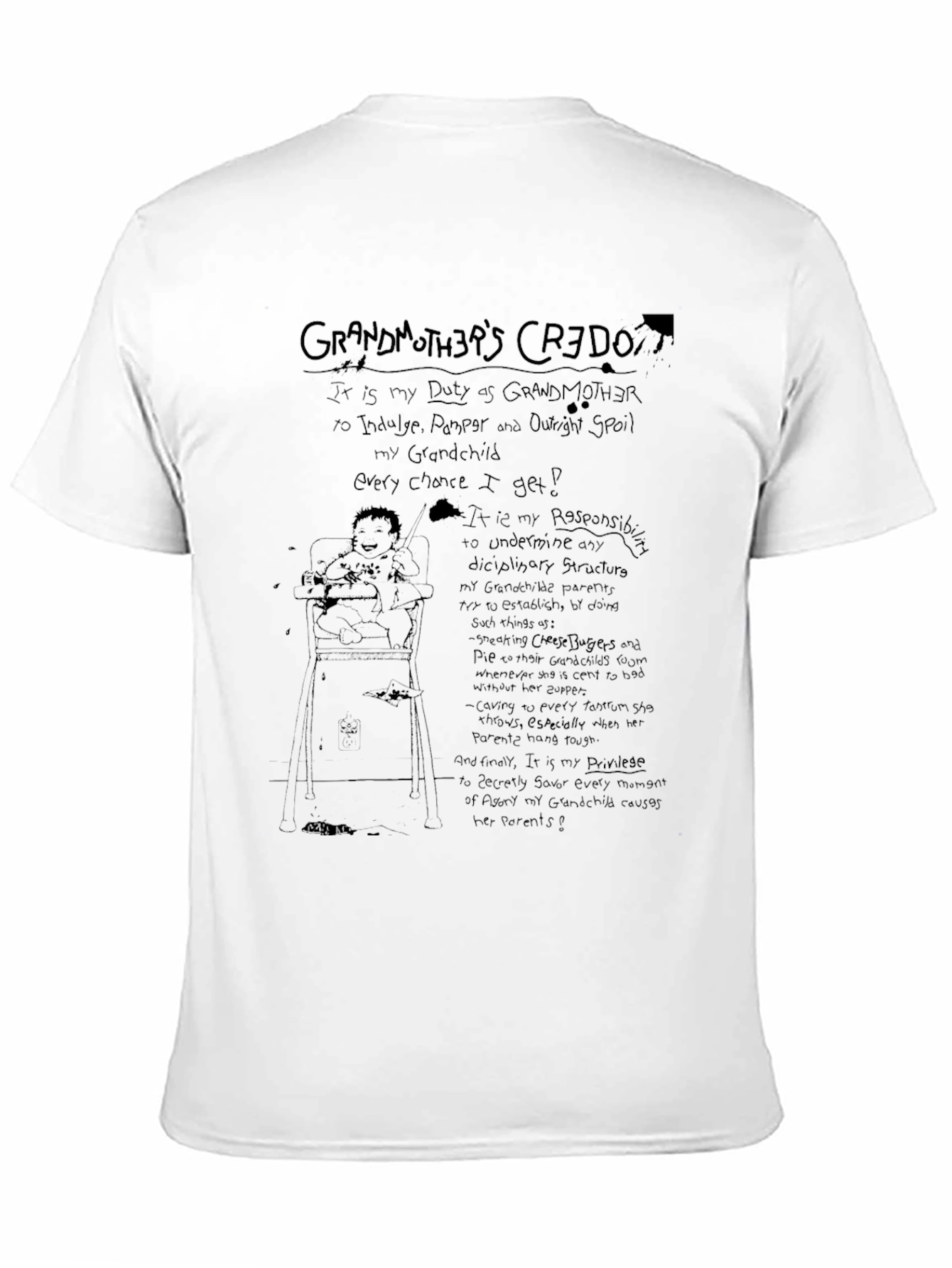 Black Grandmother's Credo Graphic Tee view 11
