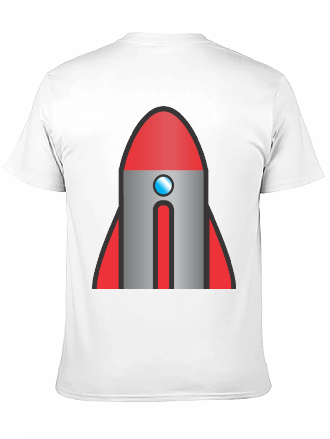 Black Retro Rocket Graphic T-Shirt - Classic Style view 11