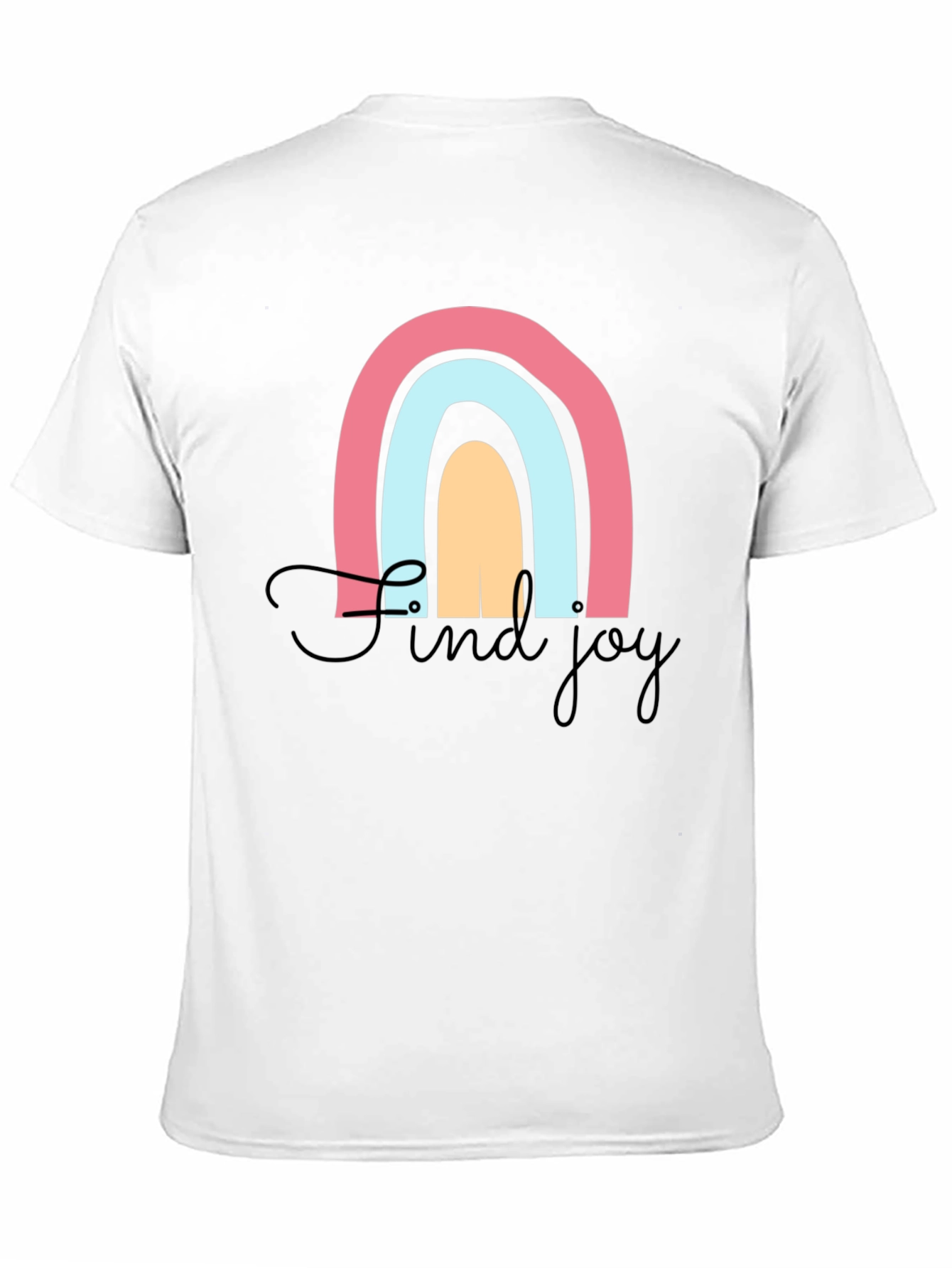 Black Find Joy Rainbow Graphic T-Shirt - Black view 11