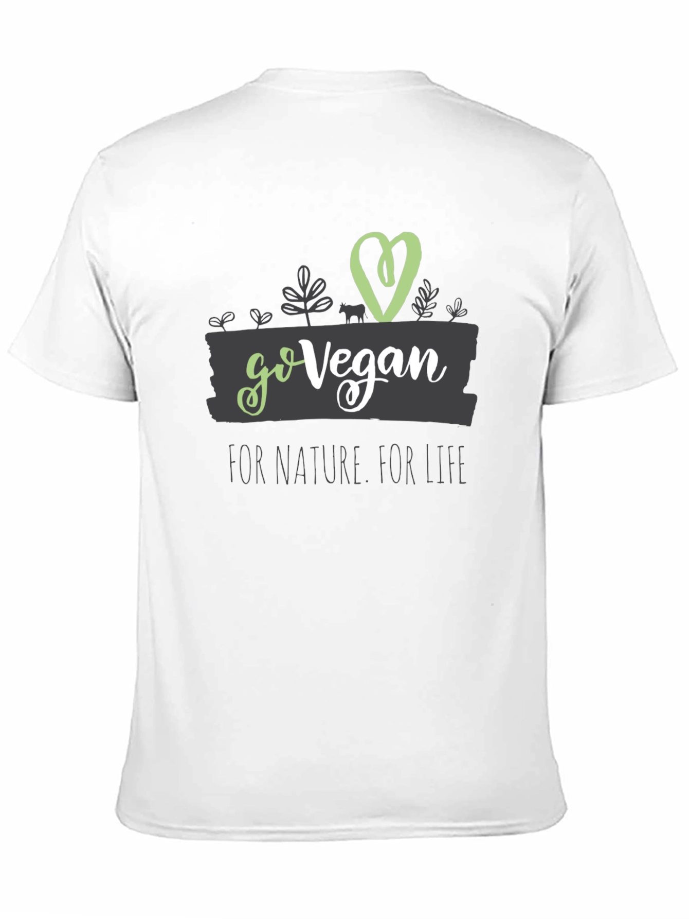 Go Vegan Graphic Tee - Nature & Life - 11