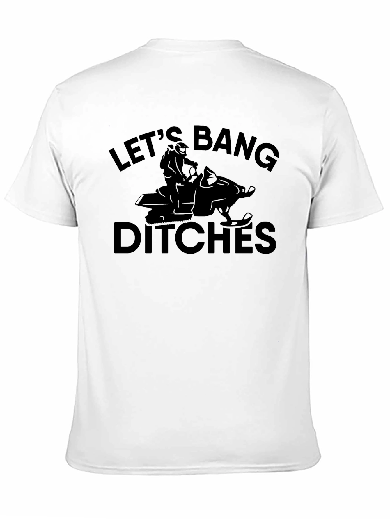 Black Let's Bang Ditches Graphic T-Shirt view 11