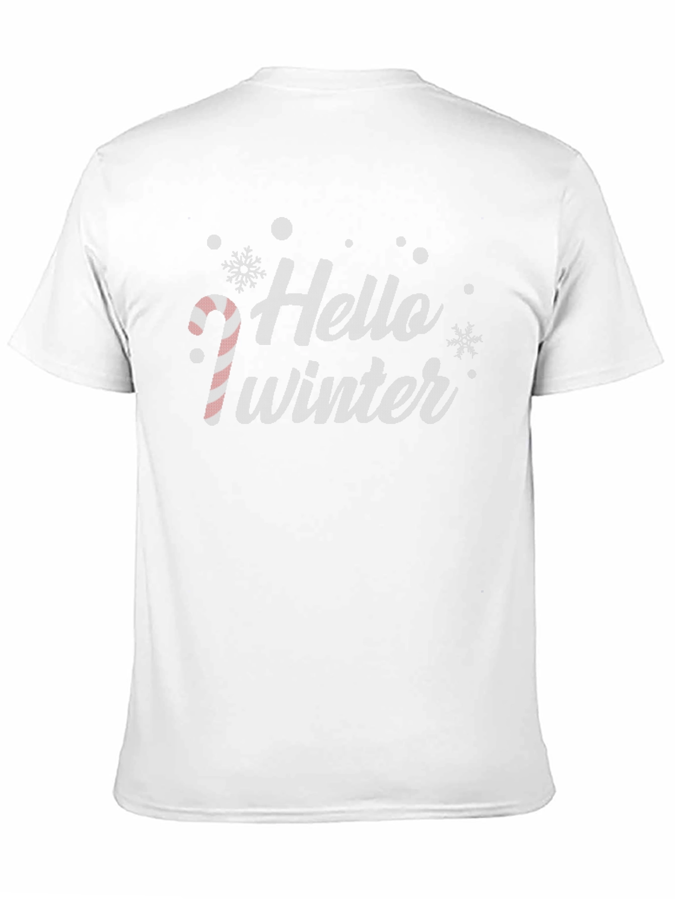 Black Hello Winter Christmas Holiday Graphic Tee view 11