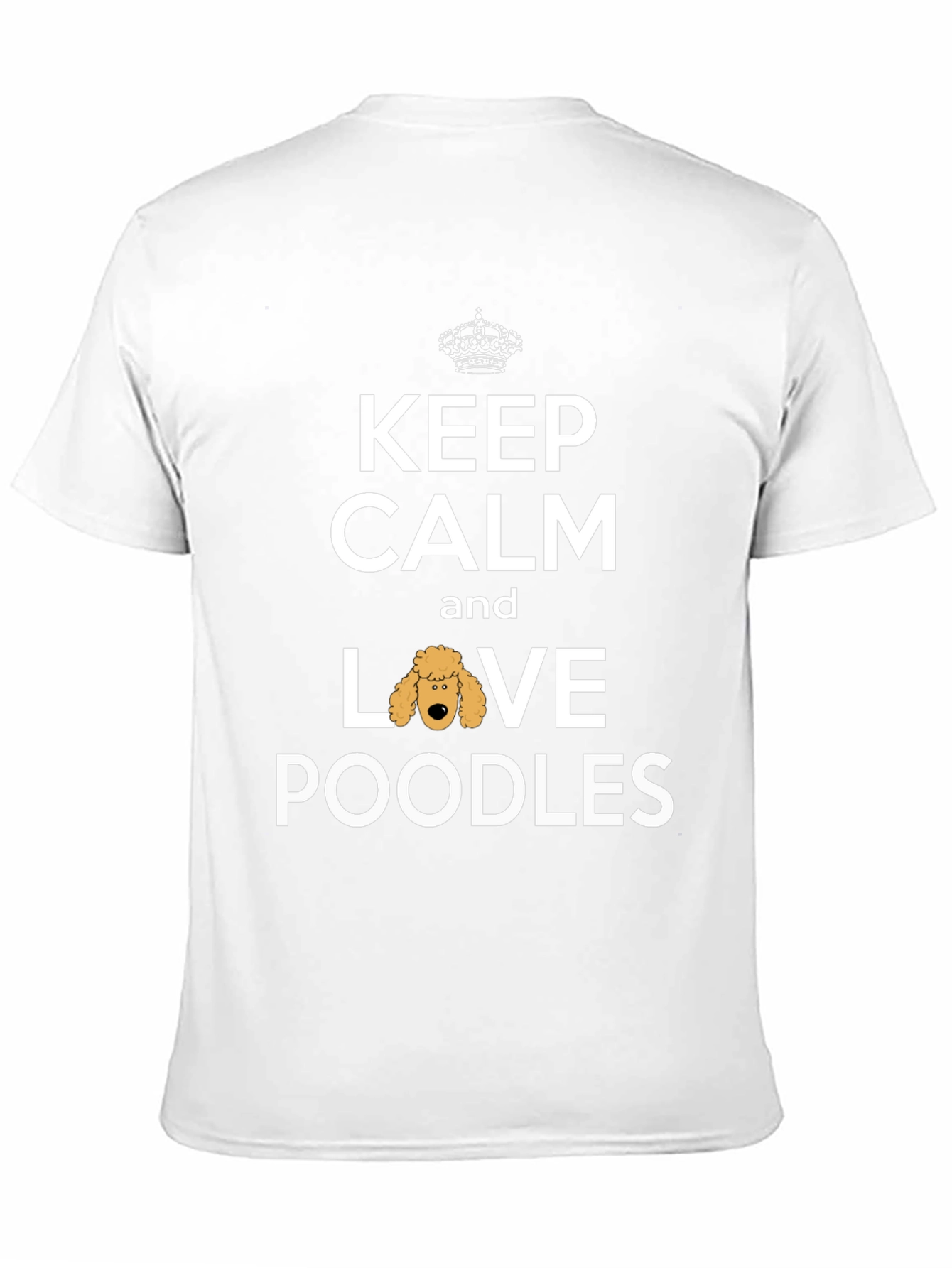Black Keep Calm and Love Poodles T-Shirt view 11