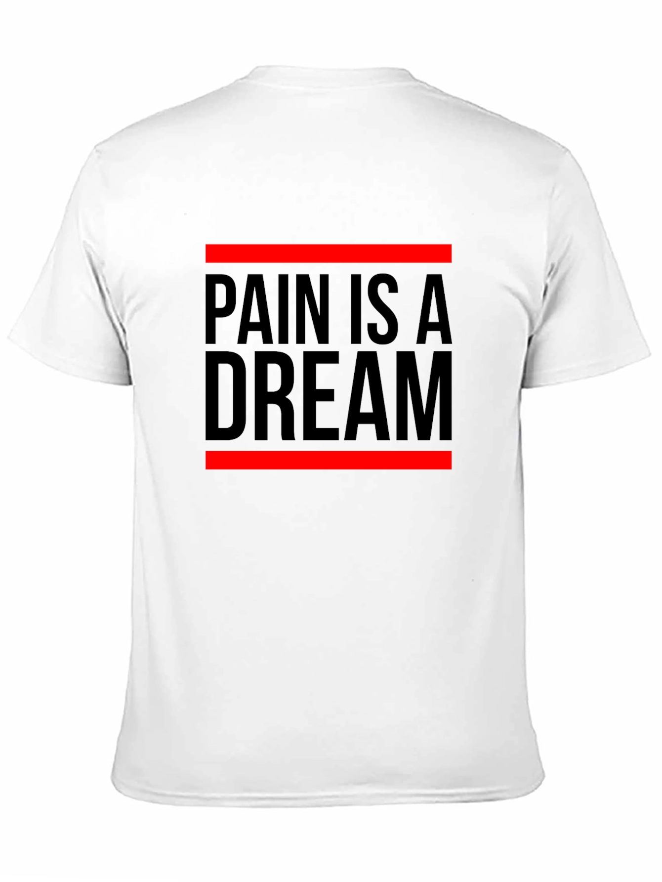 Black Pain is a Dream Graphic Tee - Black Crew Neck T-Shirt view 11