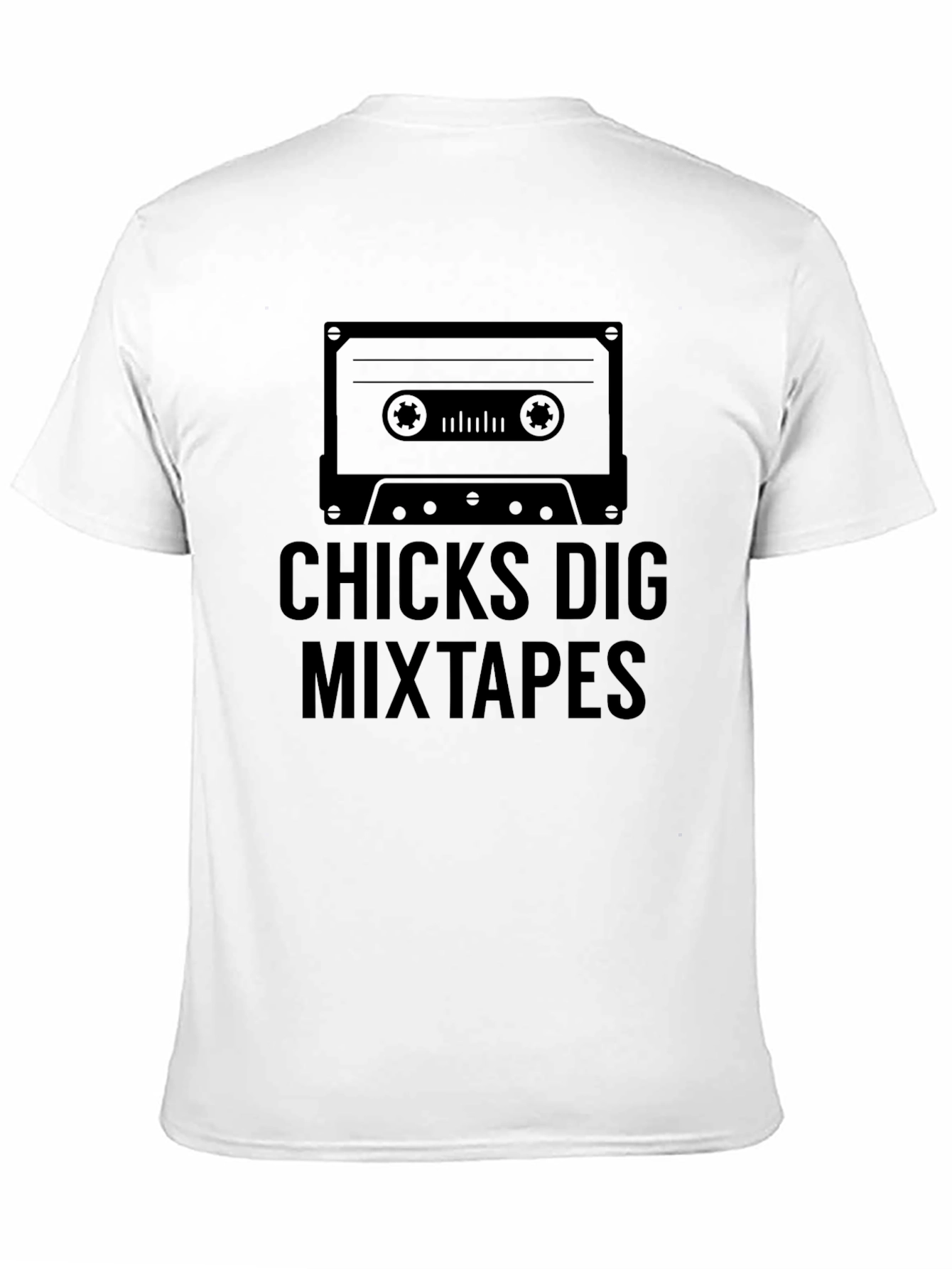 Black Chicks Dig Mixtapes Graphic Tee - Black view 11