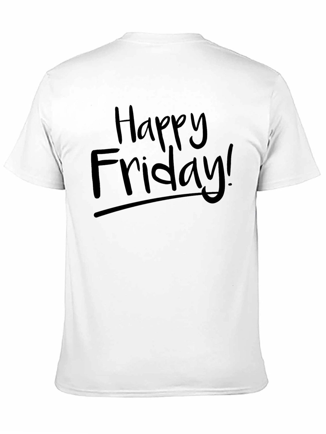 Black Happy Friday! Graphic T-Shirt - Black view 11