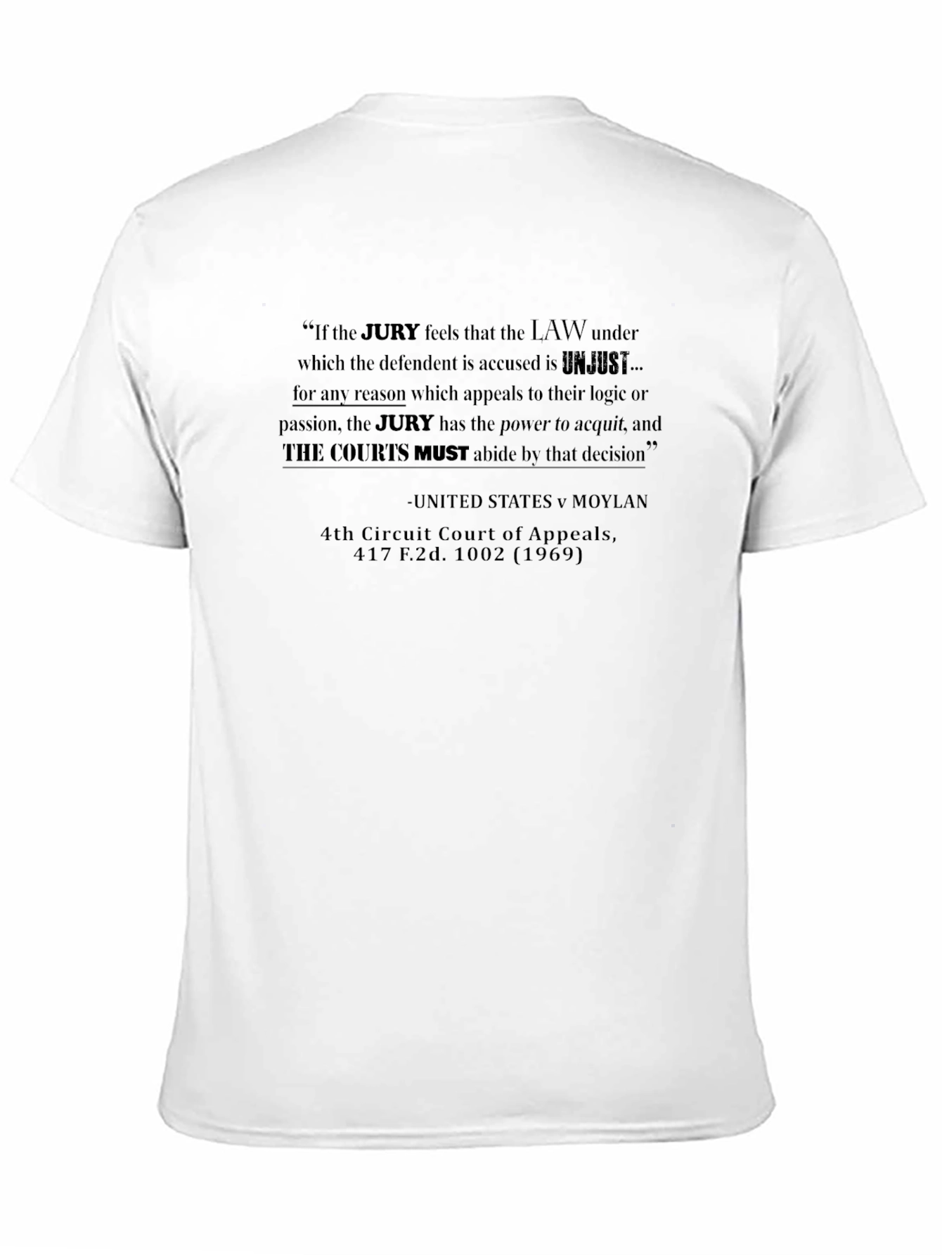 Black Jury Nullification Quote Tee - United States v Moylan view 11