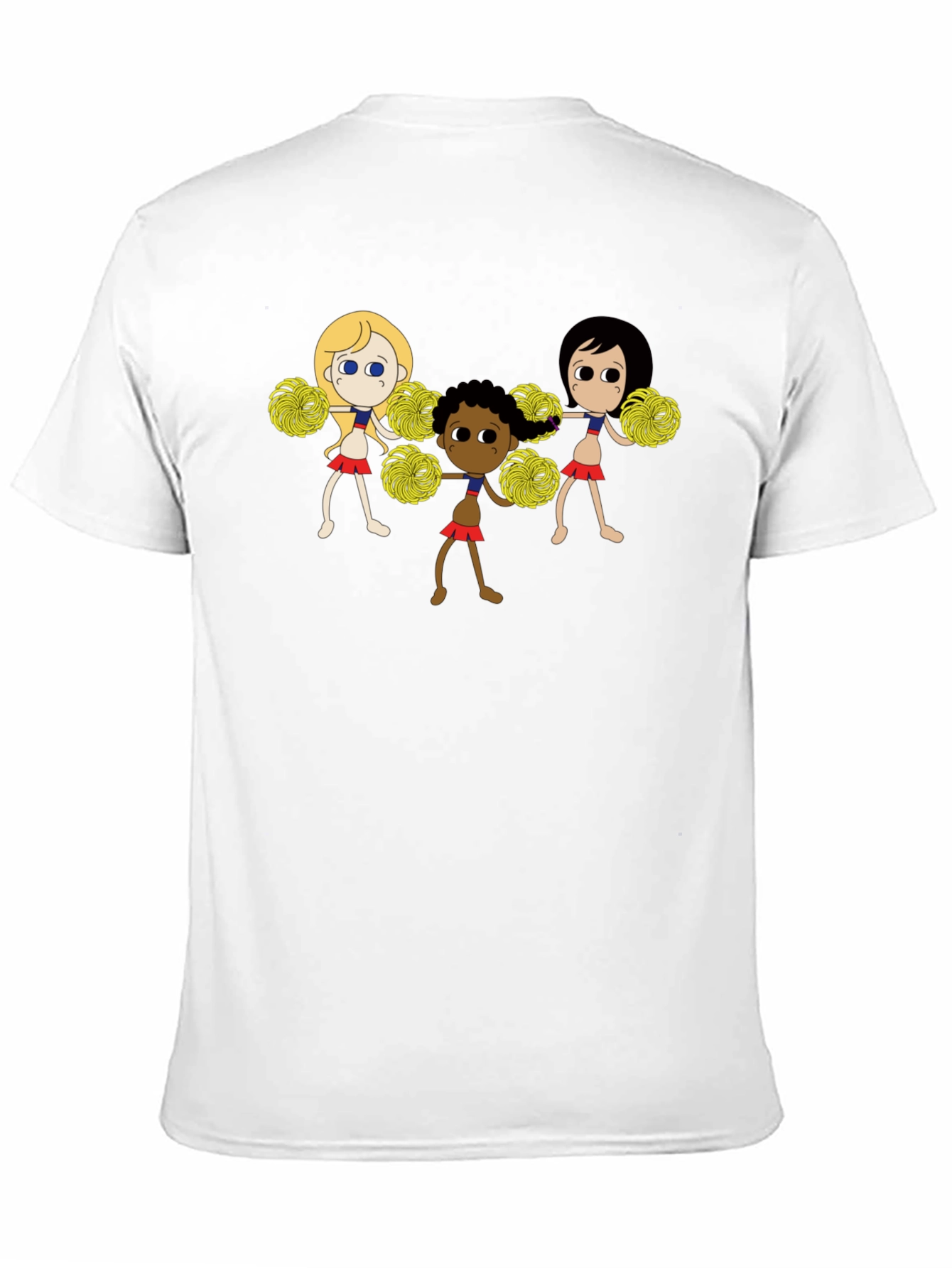 Black Cheerleader Squad Graphic Black T-Shirt view 11