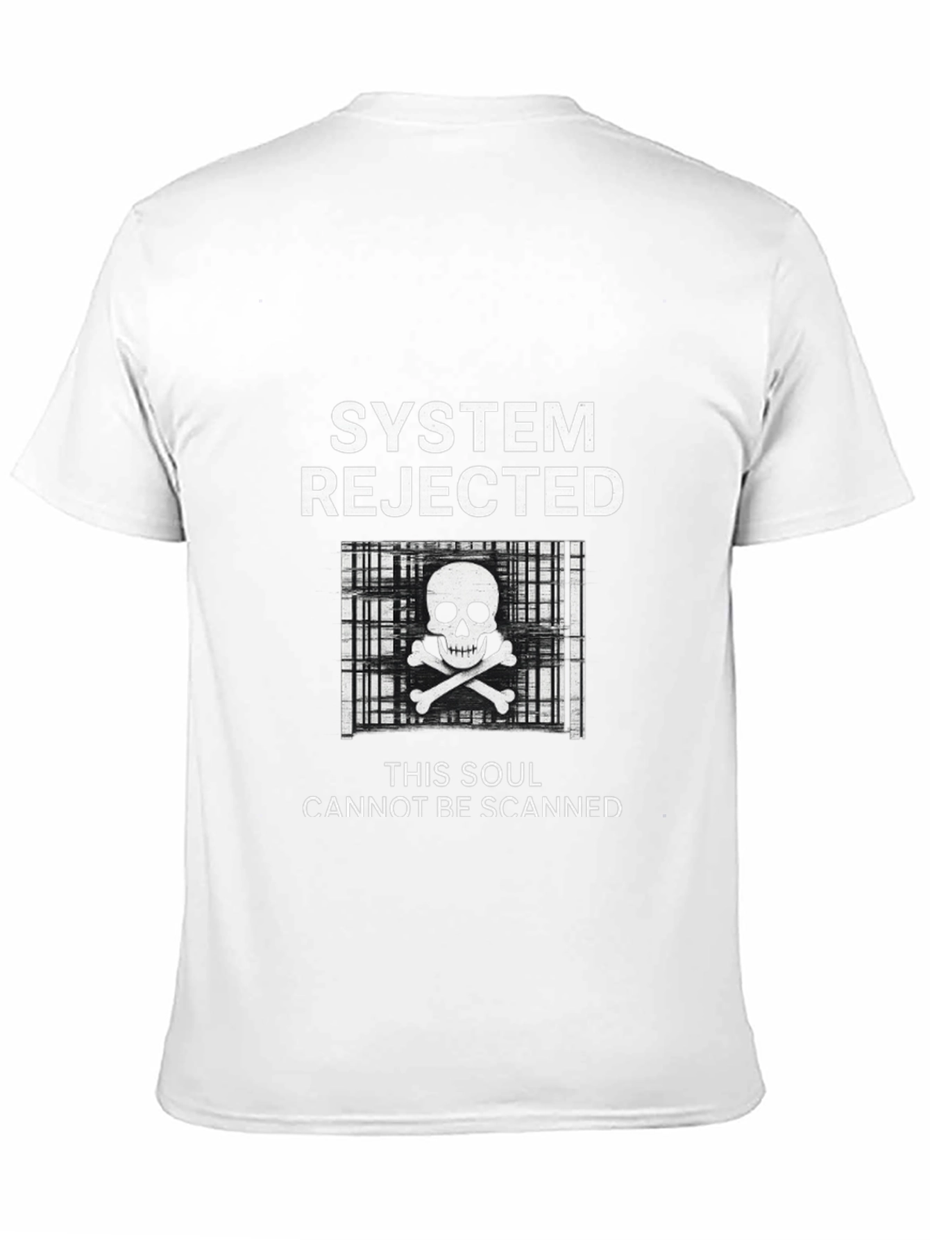 Black System Rejected Skull T-Shirt view 11