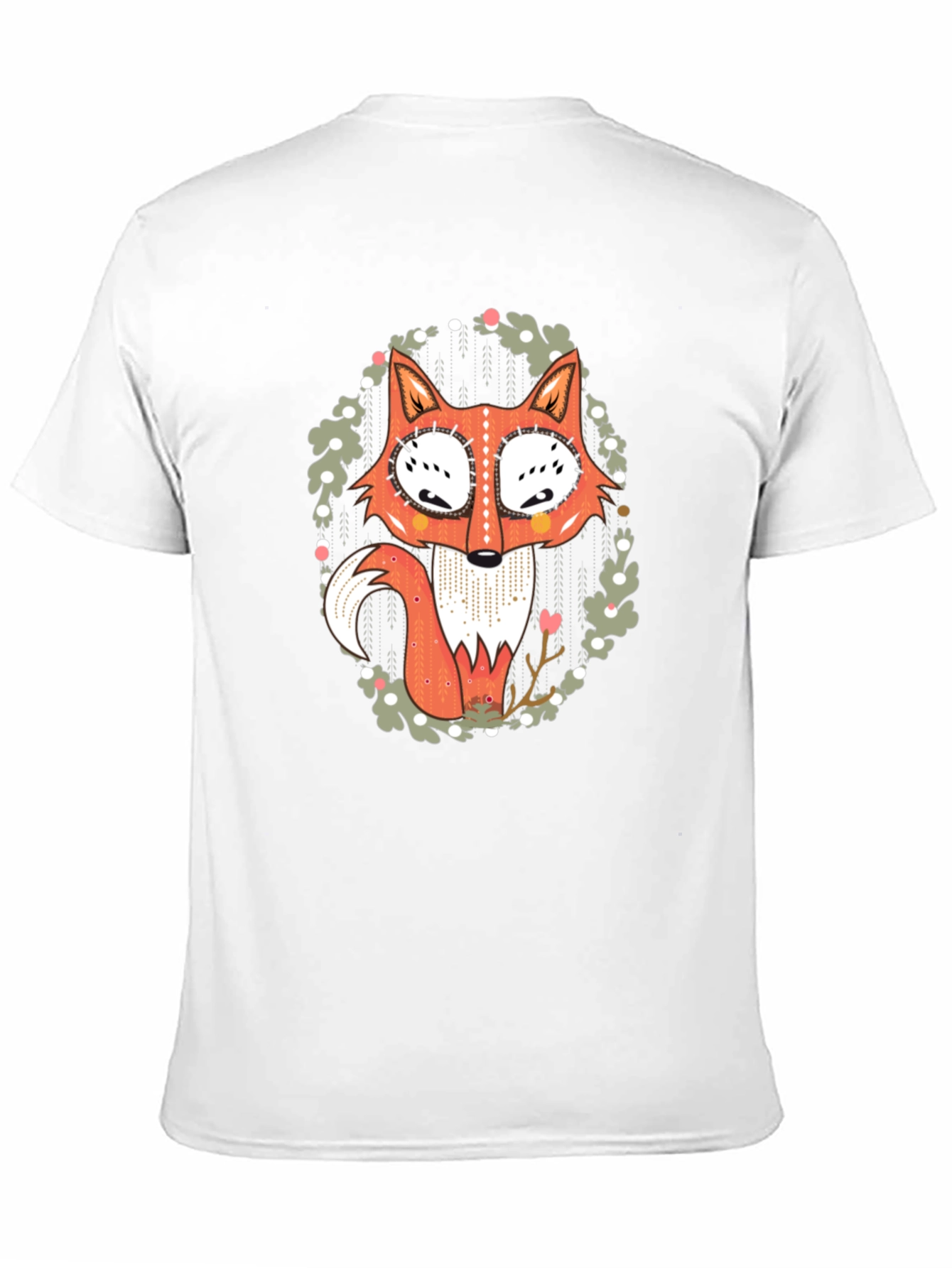 Black Fox Graphic Print Black T-Shirt view 11