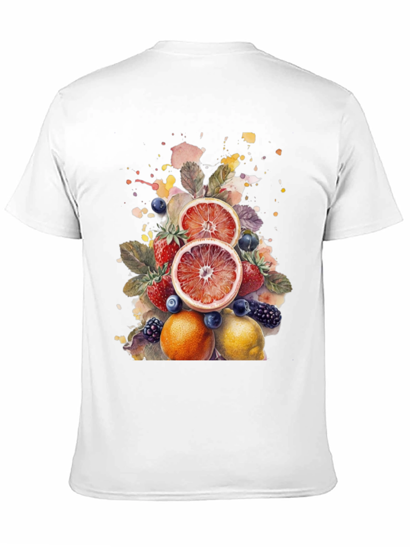 Black Fruit Splash Graphic Tee view 11