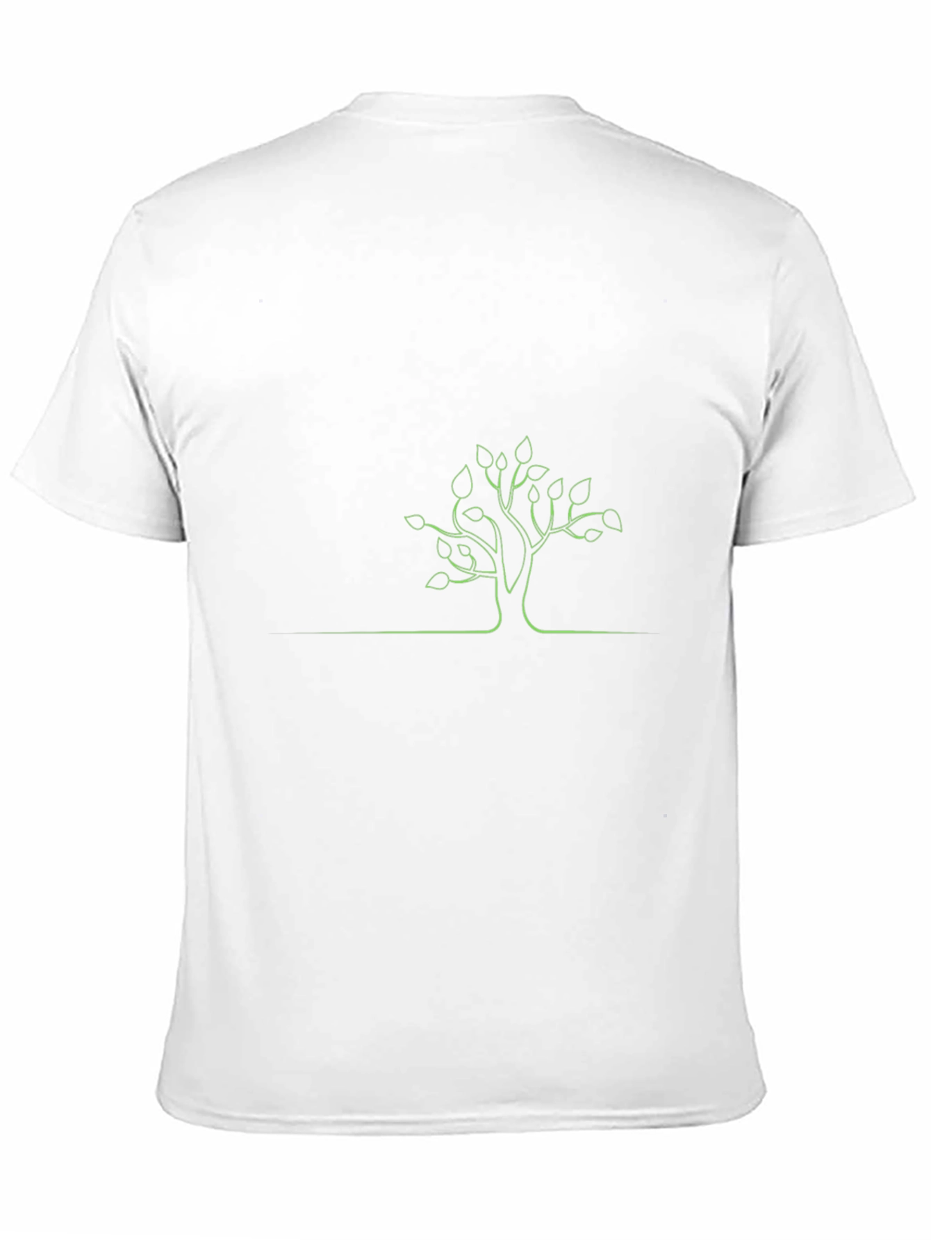 Black Minimalist Tree Graphic T-Shirt view 11