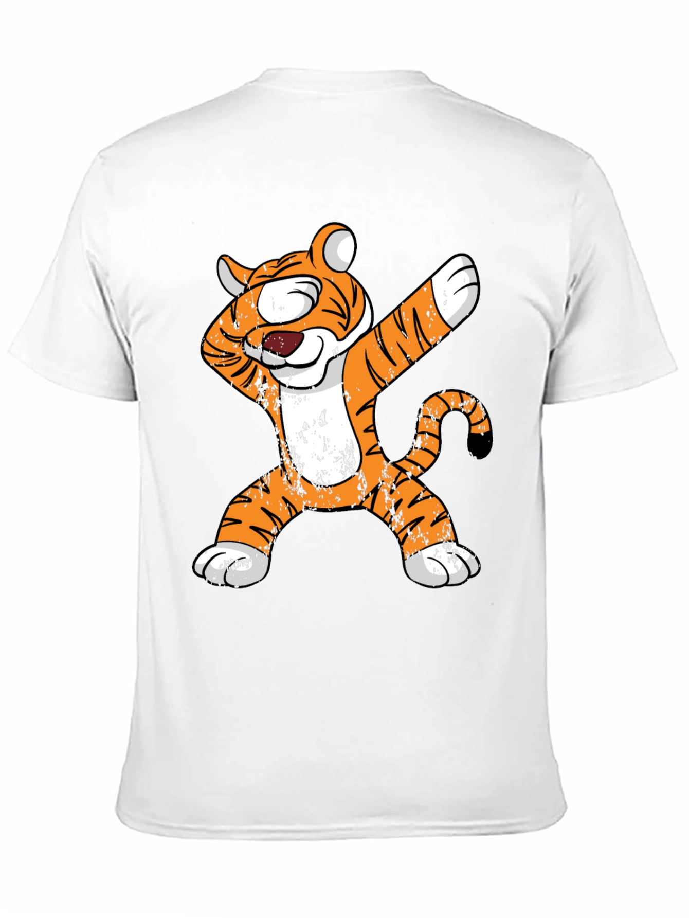 Black Dabbing Tiger Graphic Tee - Cool Animal Lover Shirt view 11