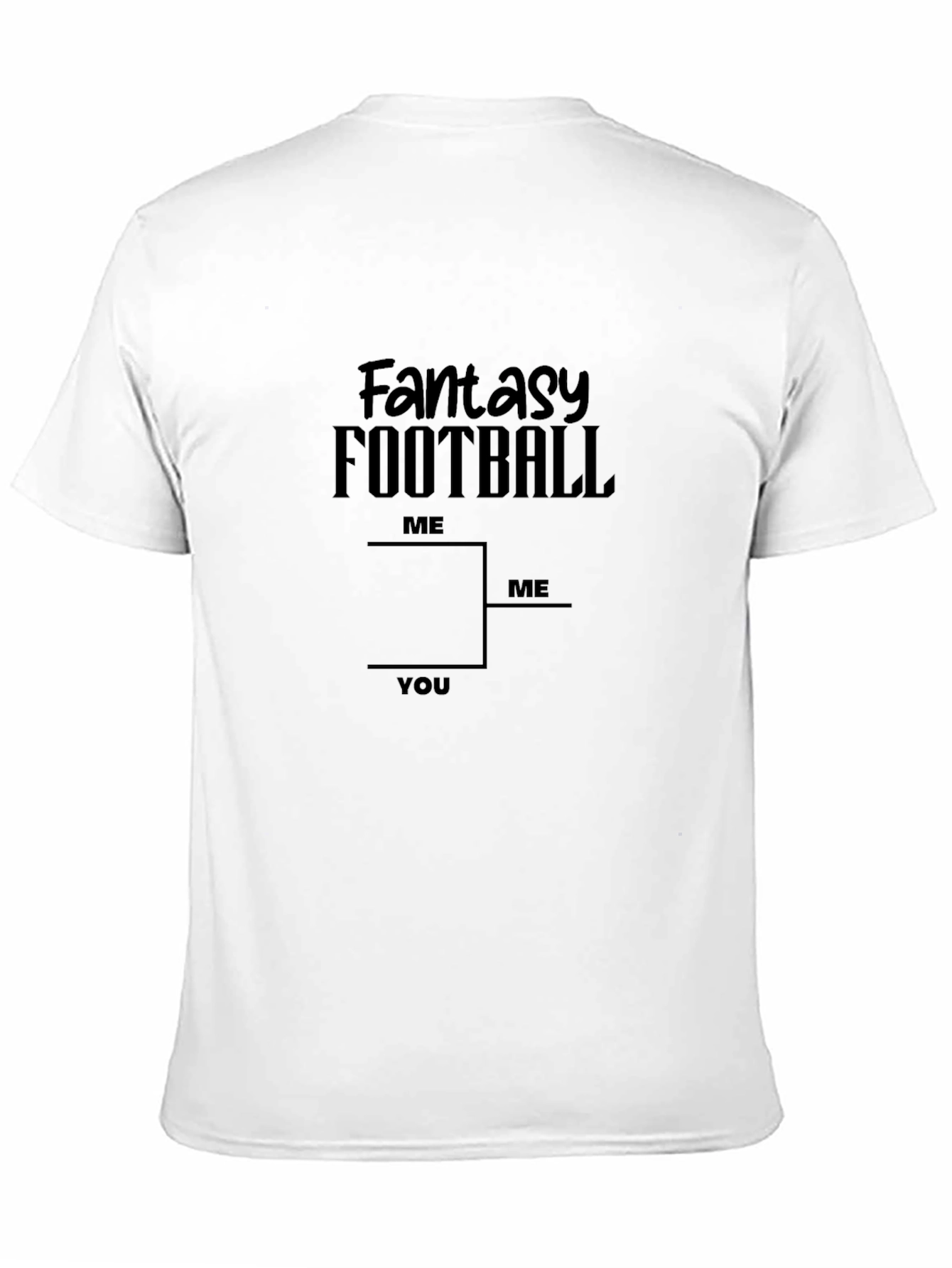 Black Fantasy Football Bracket T-Shirt - Win Your League! view 11