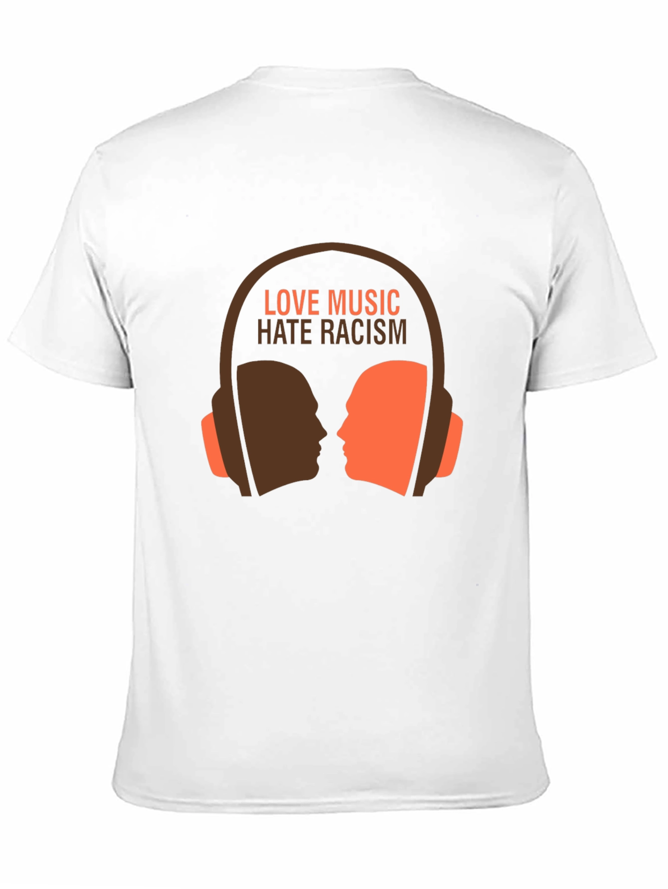 Black Love Music Hate Racism Graphic Tee view 11