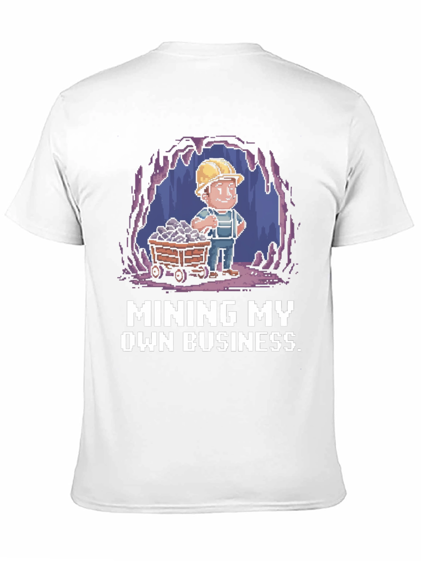 Black Mining My Own Business T-Shirt - Black Novelty Tee view 11