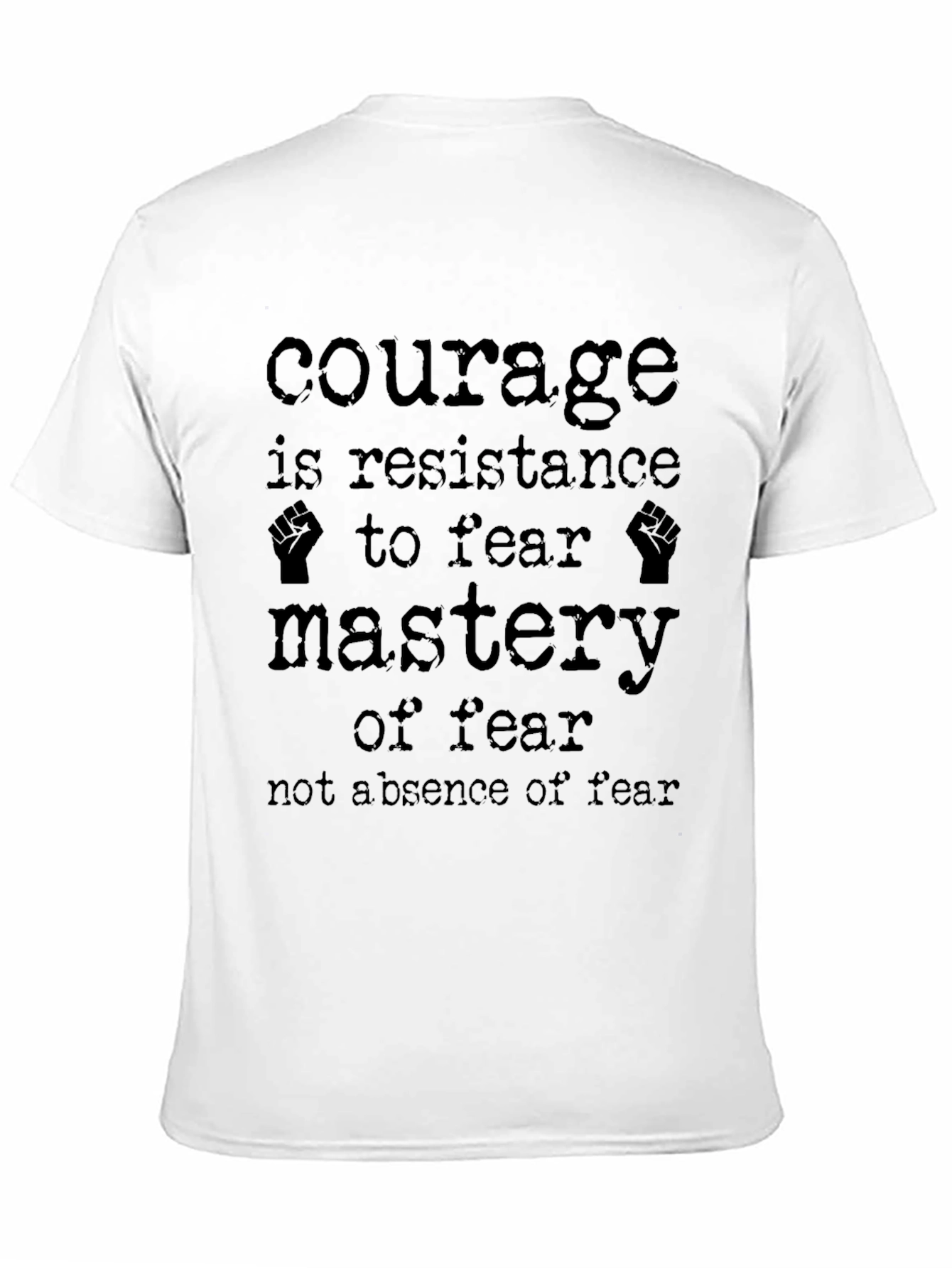 Black Courage Mastery Graphic Black T-Shirt view 11
