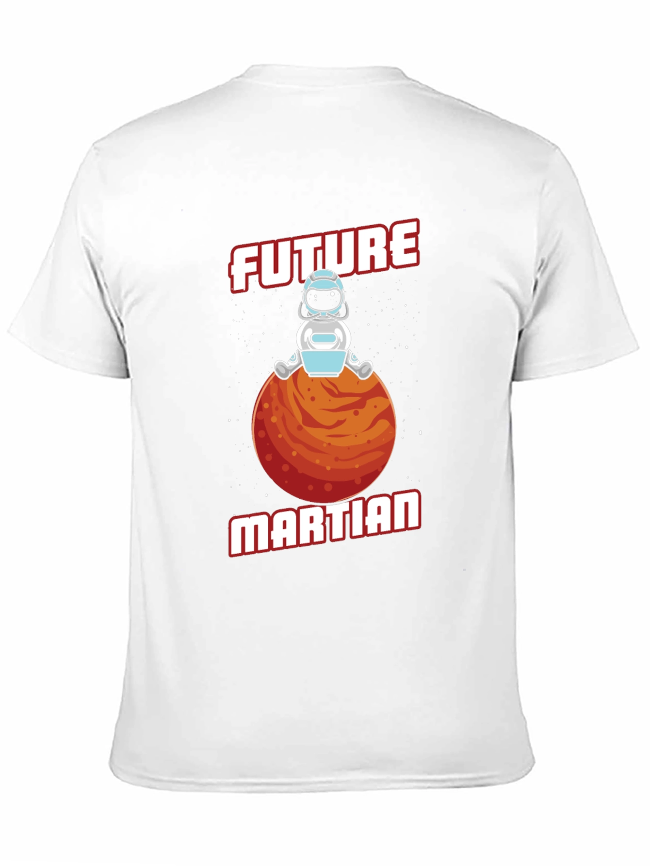 Black Future Martian T-Shirt - Space Astronaut Tee view 11