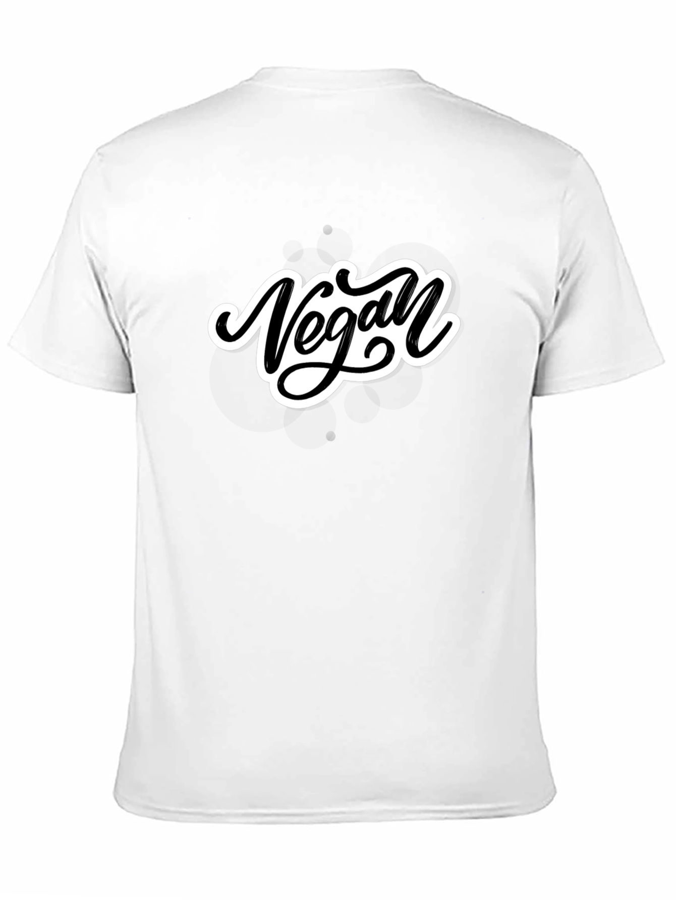 Black Vegan Script T-Shirt - Stylish & Comfortable view 11