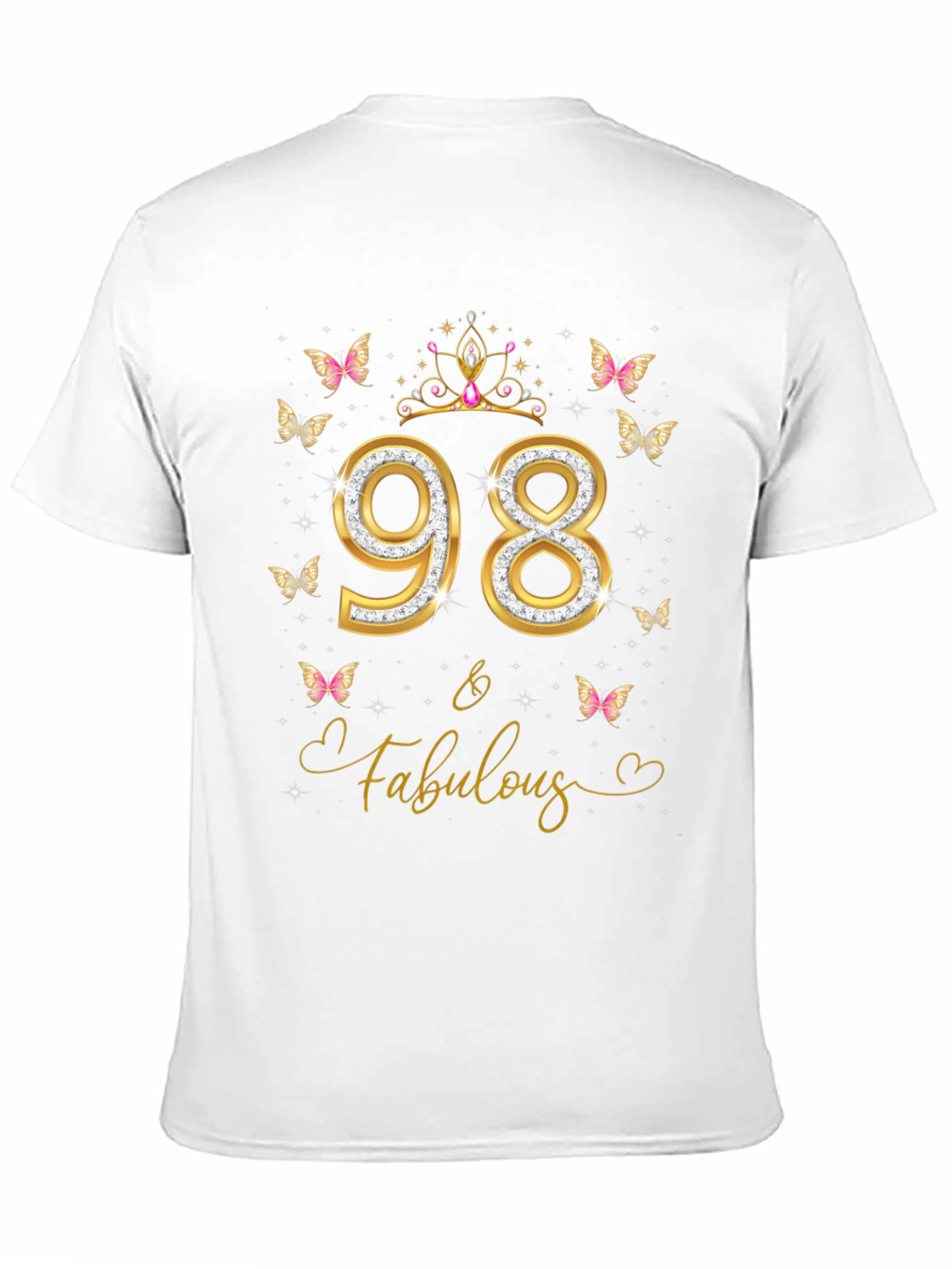 98 & Fabulous Birthday Graphic Tee - 11