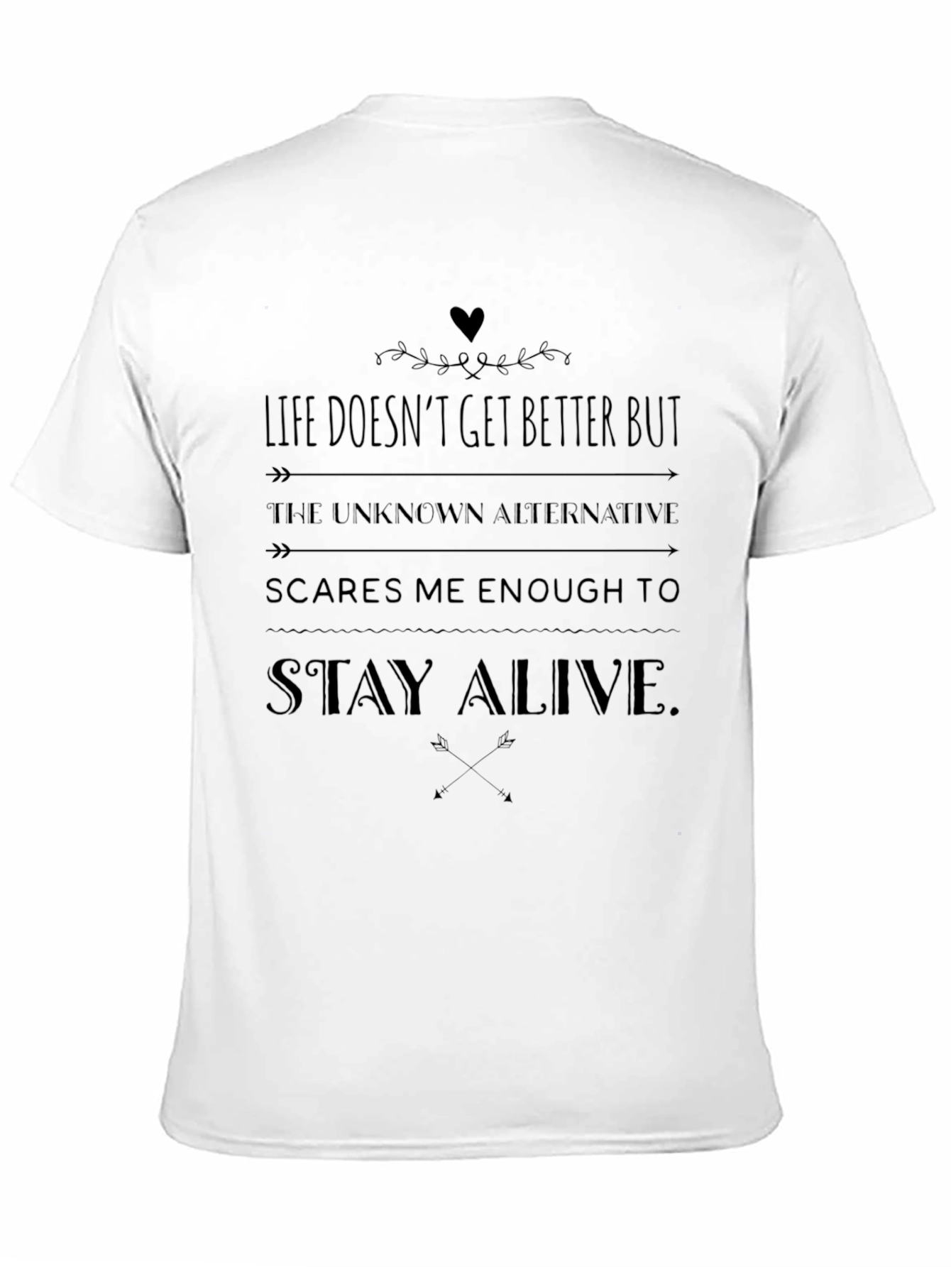 Black Life Doesn't Get Better But Stay Alive Men's T-Shirt view 11