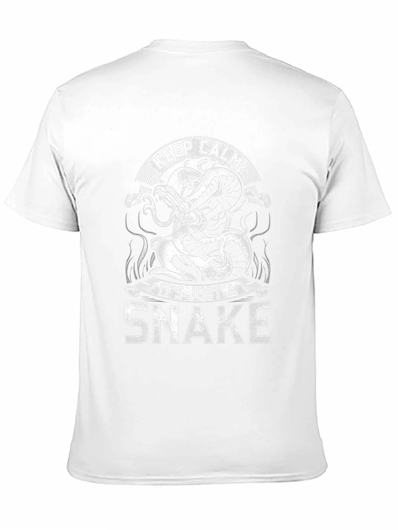 Black Keep Calm It's Just a Snake T-Shirt view 11