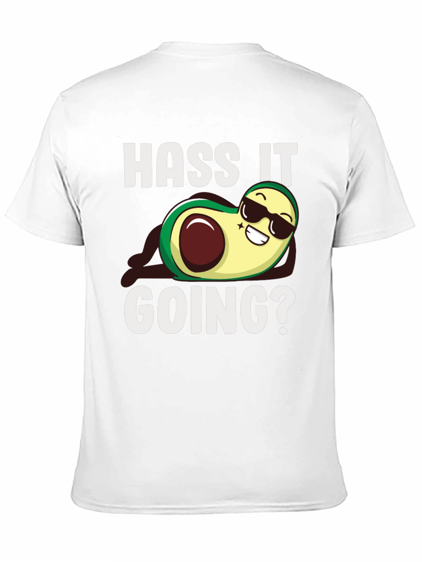 Black Hass It Going? Avocado Graphic T-Shirt - Funny Pun Tee view 11