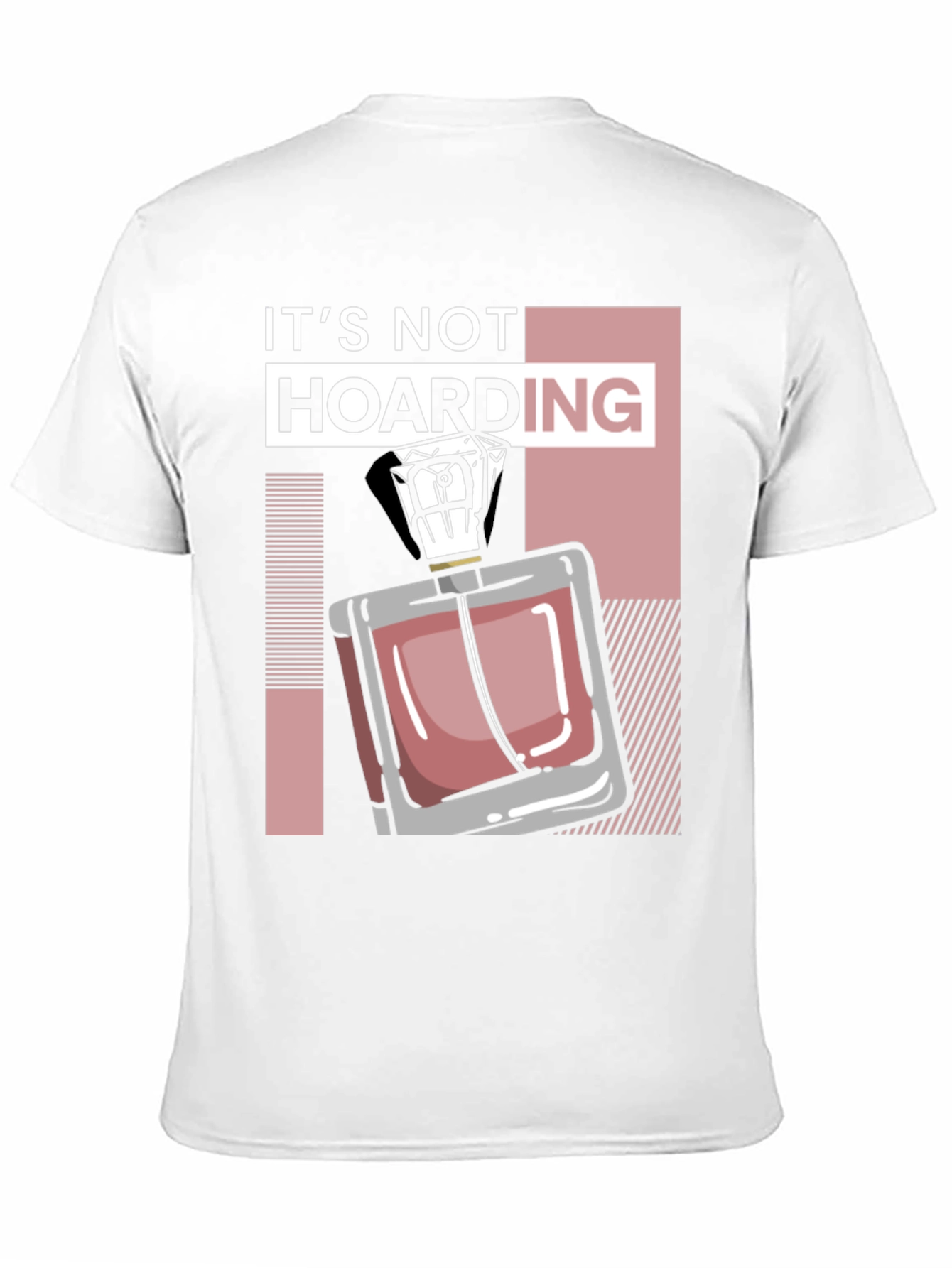 Black It's Not Hoarding Perfume Black T-Shirt view 11