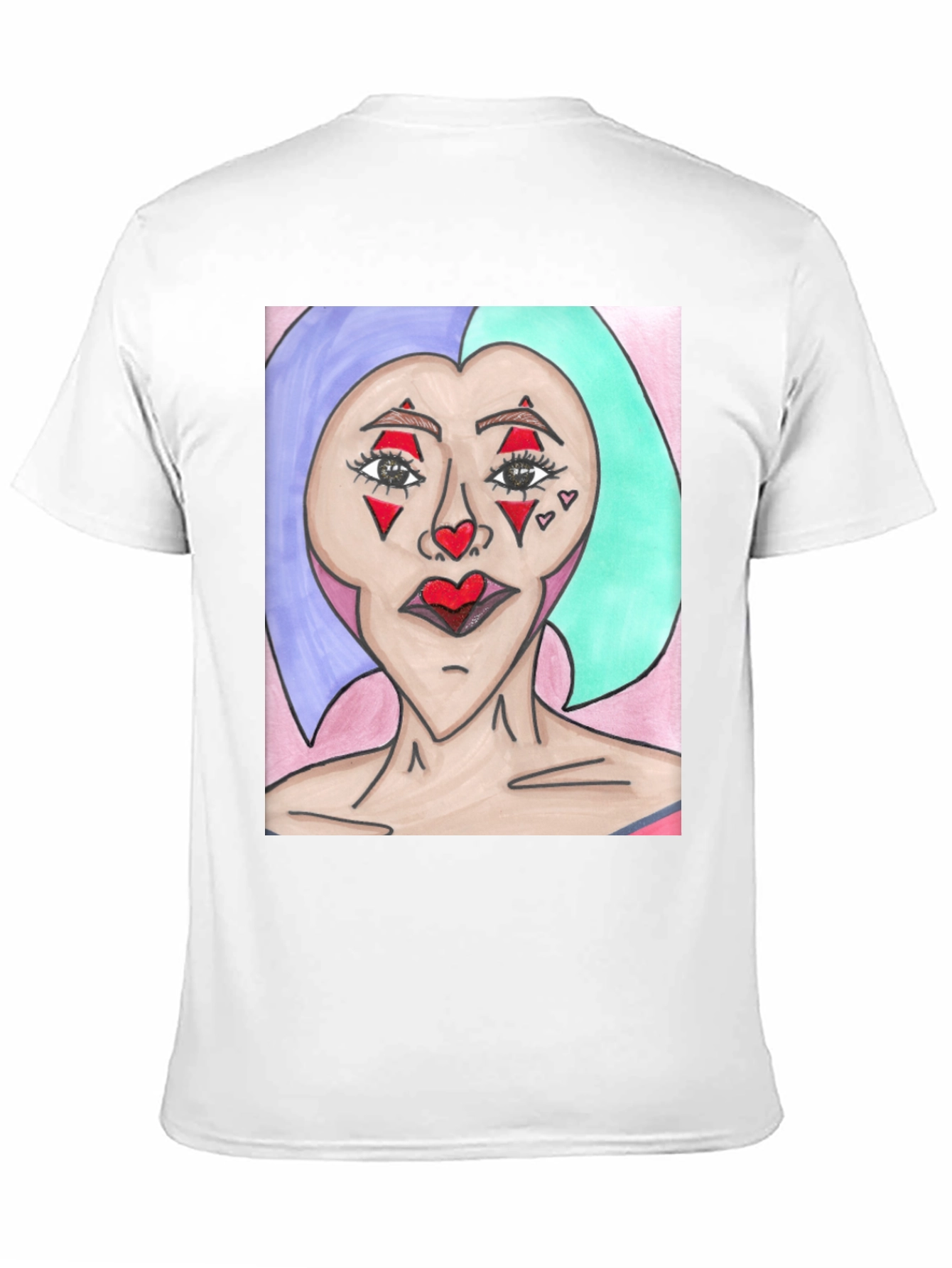 Black Unique Art Graphic Tee - Statement T-Shirt view 11