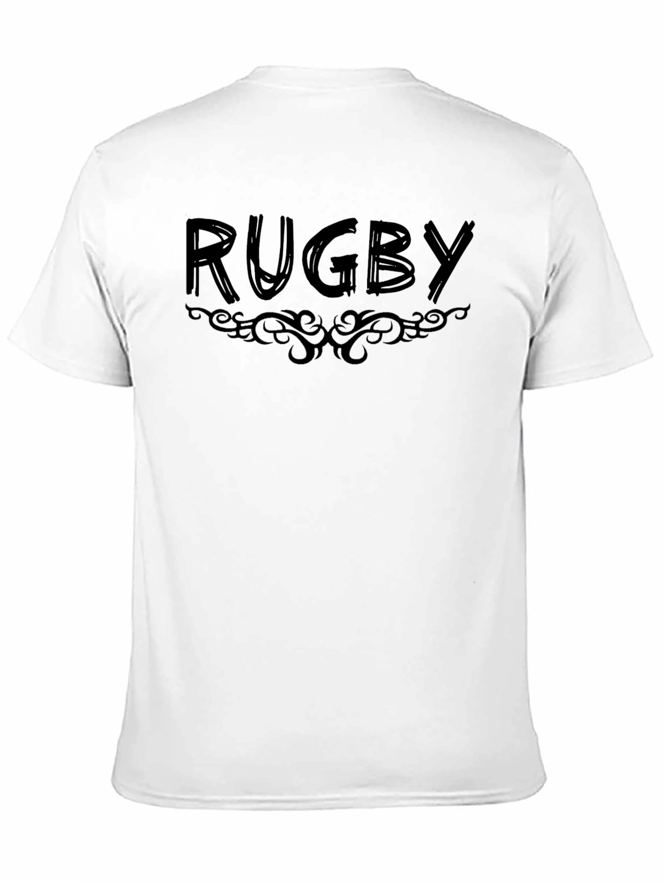Black Rugby Graphic Tee - Stylish Sportswear view 11