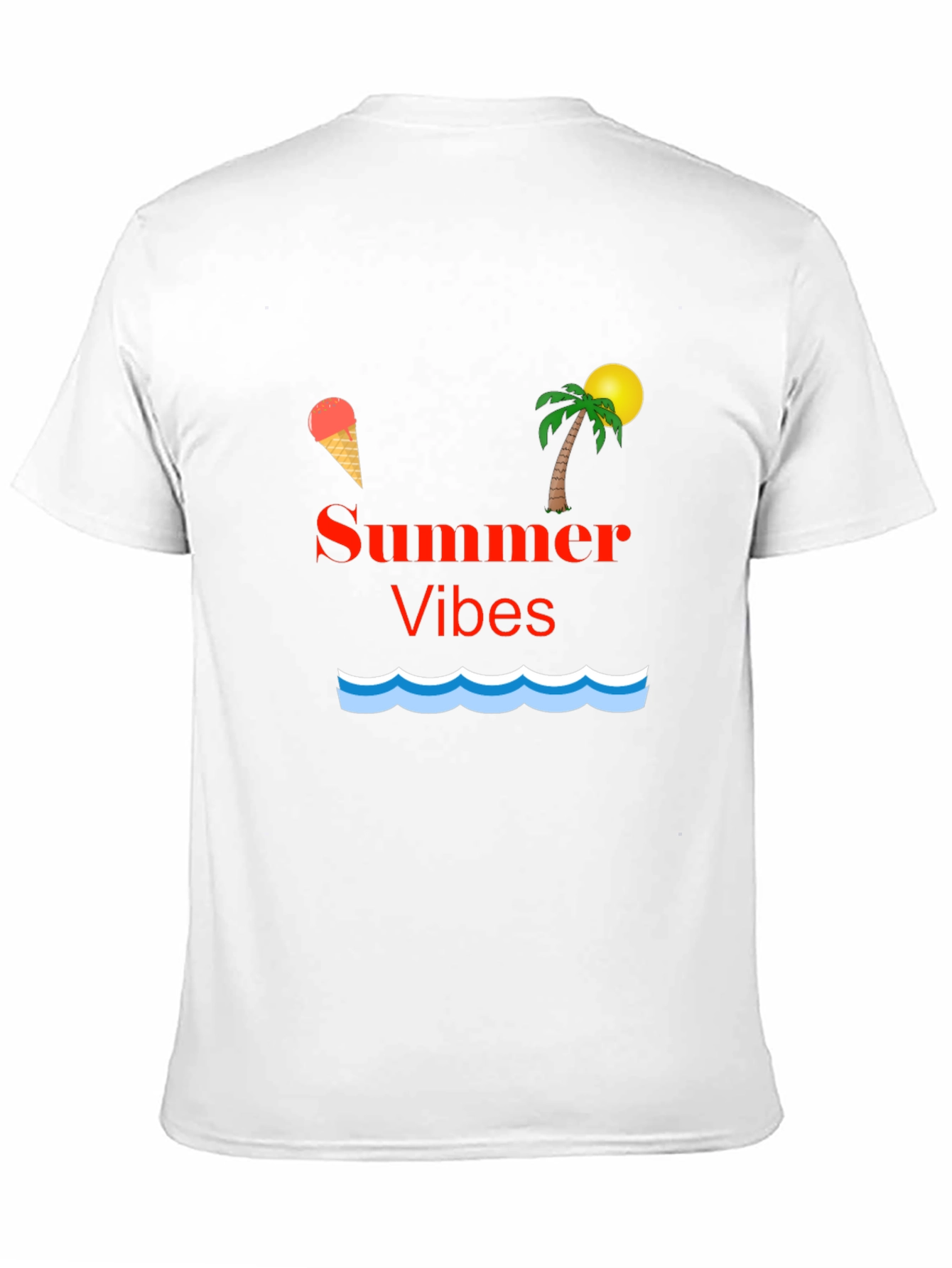 Black Summer Vibes Graphic T-Shirt - Black view 11