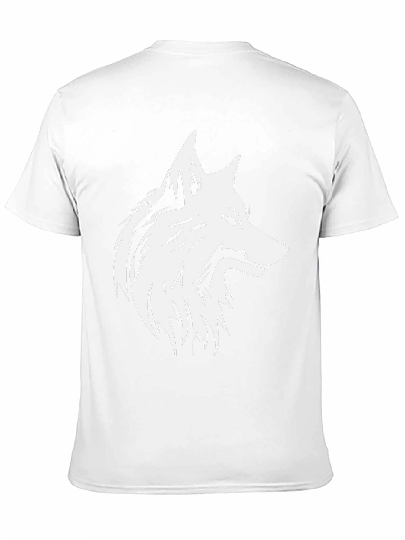Black Wolf Graphic Black T-Shirt view 11